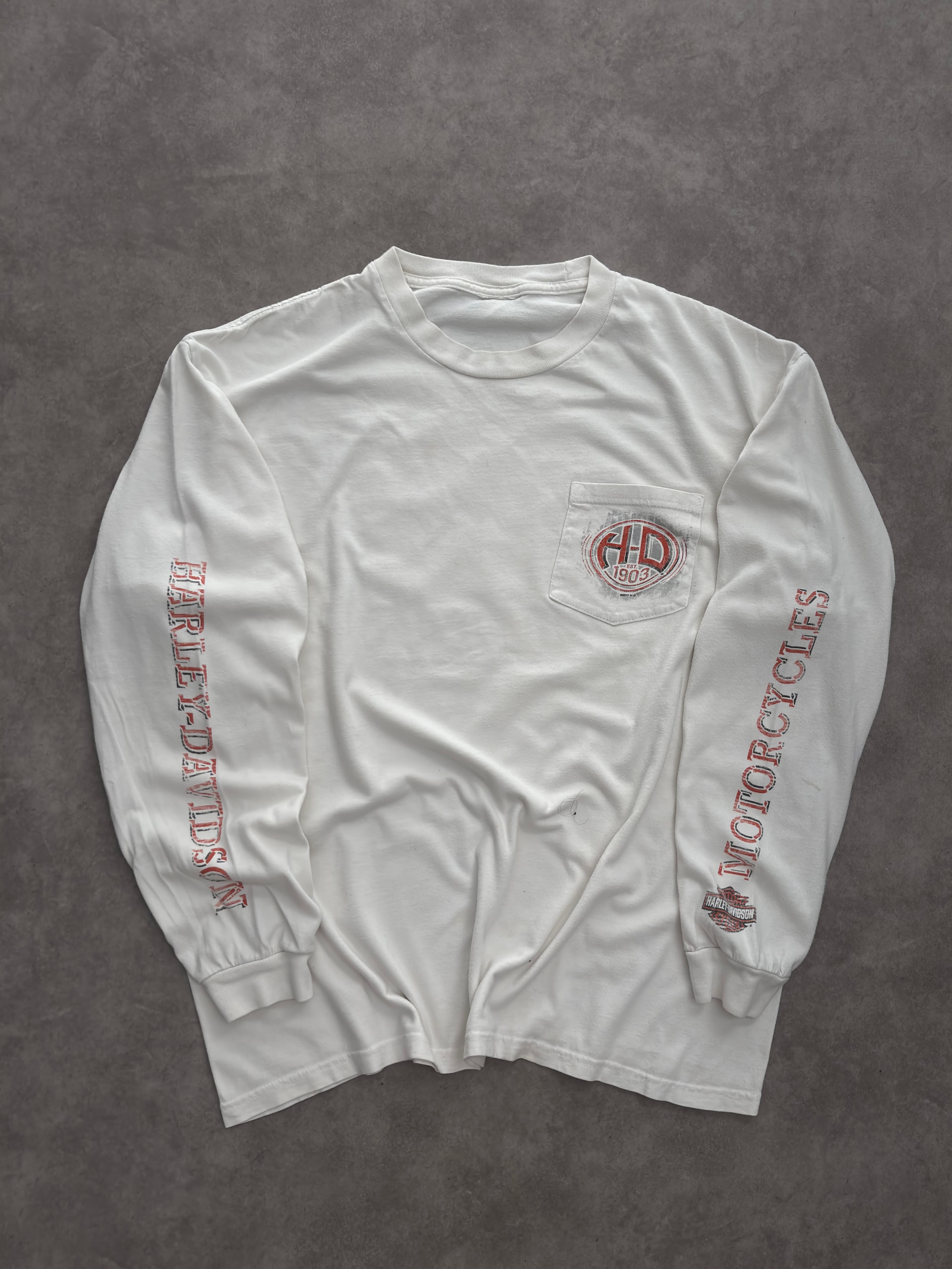 Harley Davidson Vintage Harley Davidson Longsleeve T-Shirt - Fair - L - Fabricsonder
