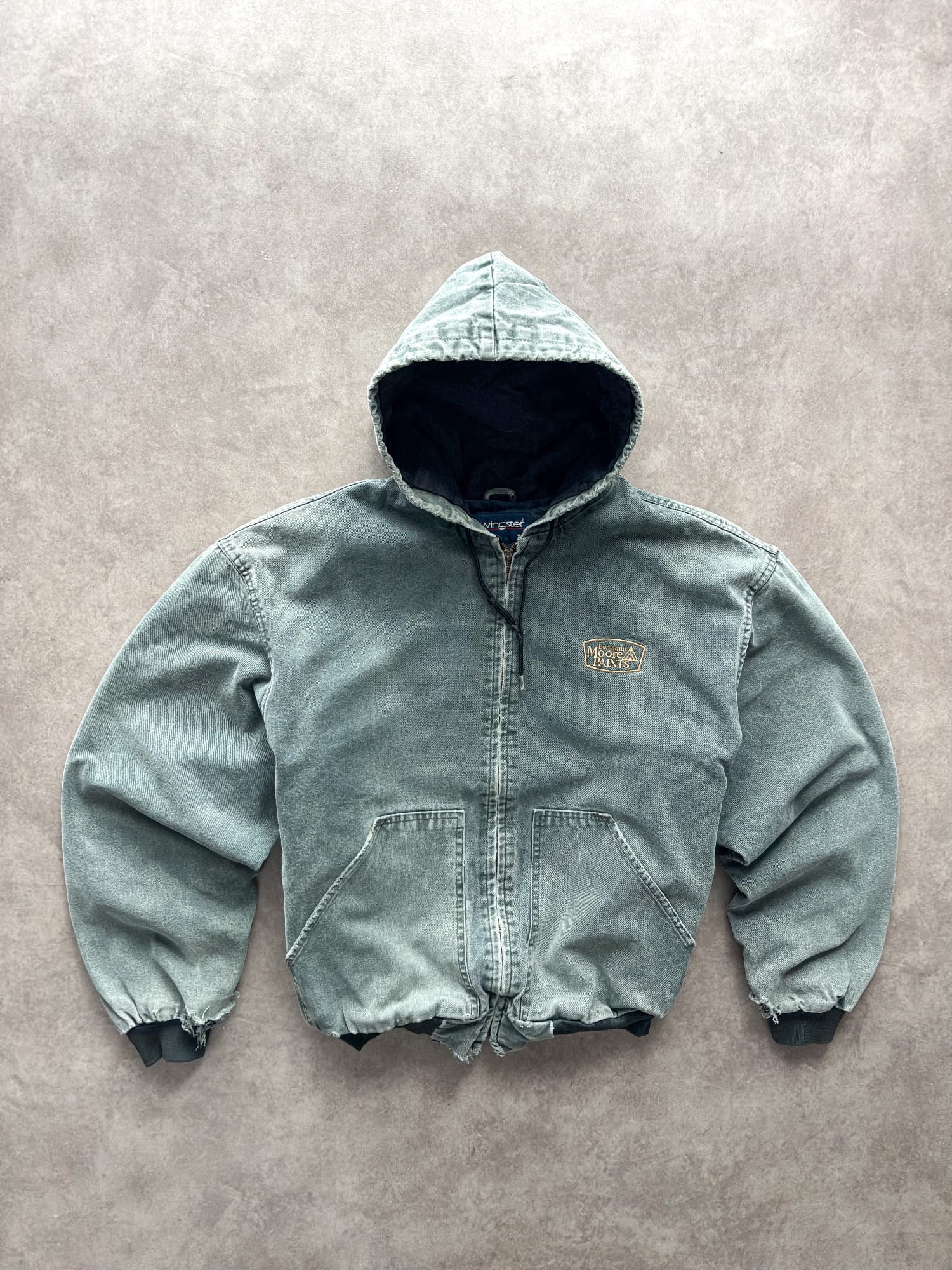 Workwear Jacket Workwear Active Jacket Vintage Sunfaded Hunter Green - Good - XL - Fabricsonder
