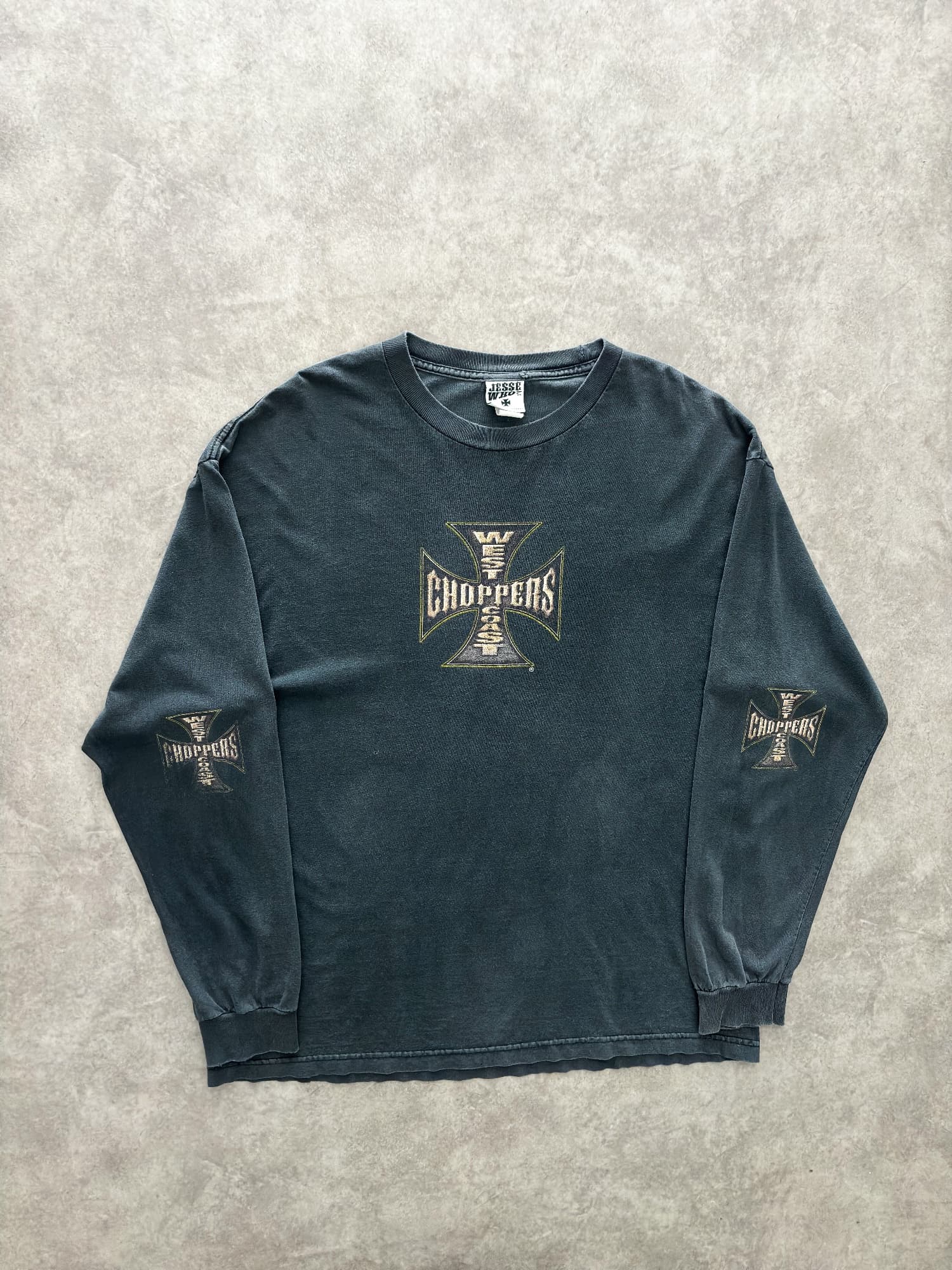 Choppers Vintage West Coast Choppers Longsleeve Sunfaded - Good - XL - Fabricsonder