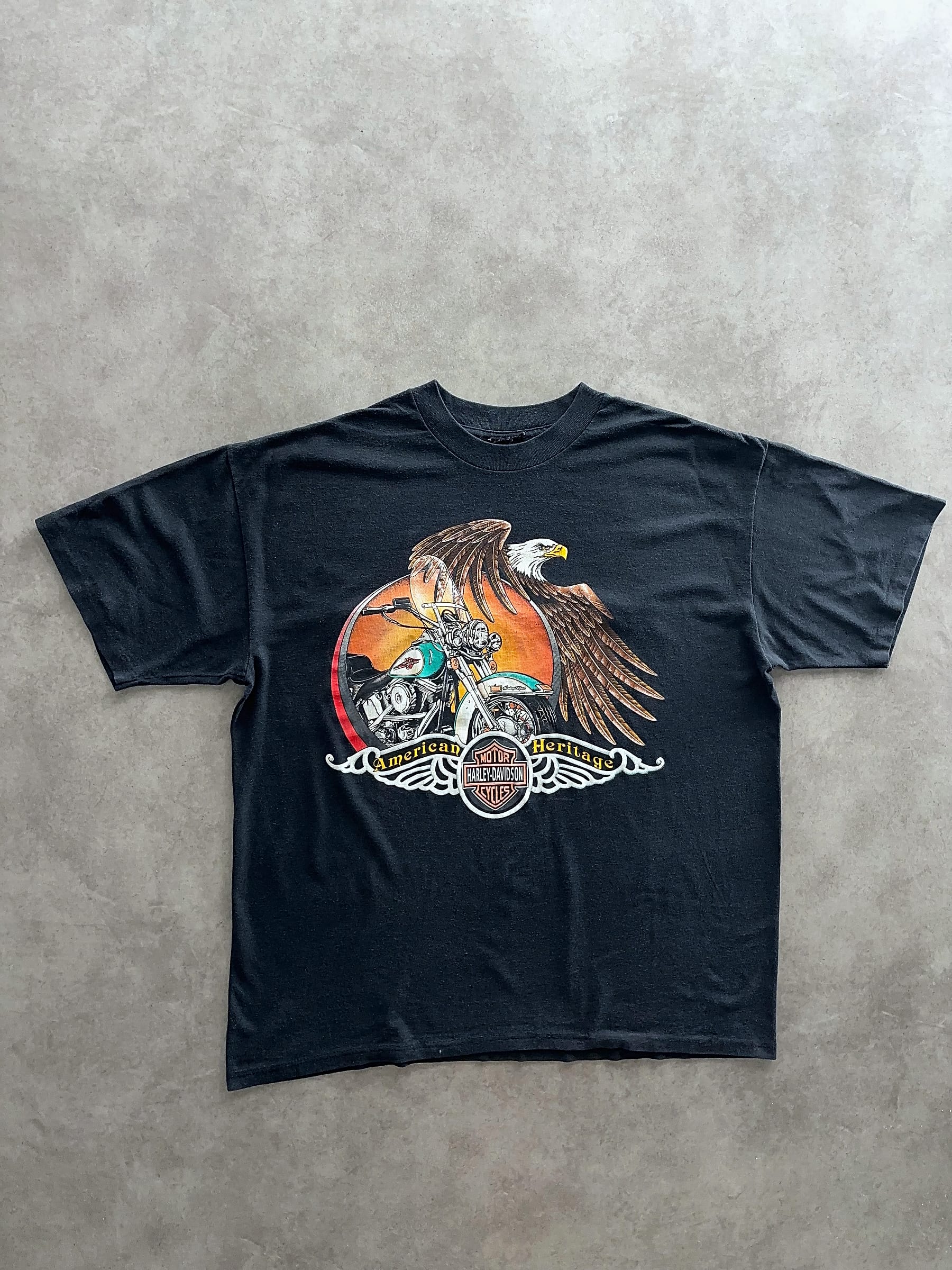 Harley Davidson Vintage T Shirt Single Stitch - L (no tag) - Fabricsonder