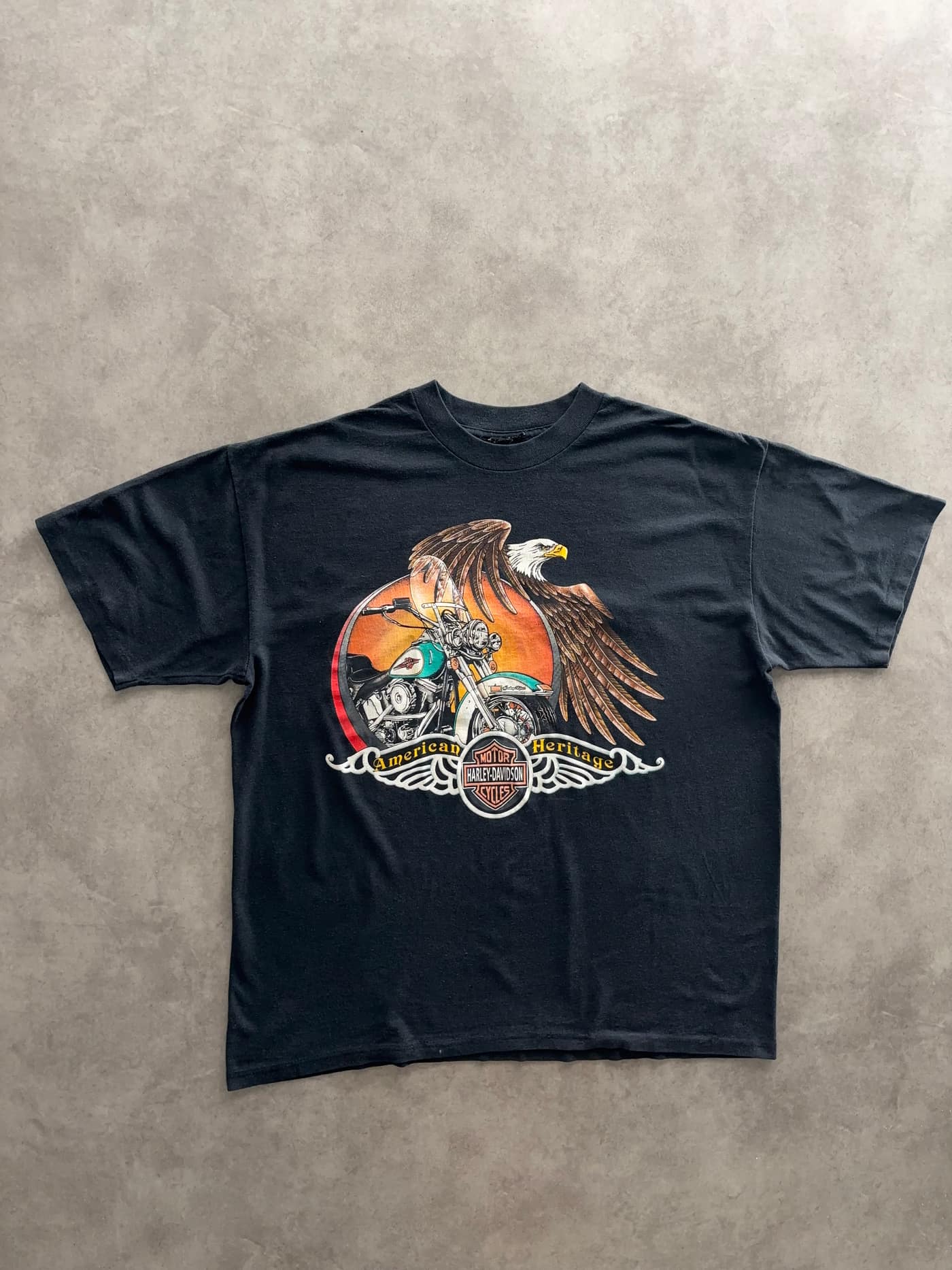 Harley Davidson Vintage T Shirt Single Stitch - Good - L (no tag) - Fabricsonder