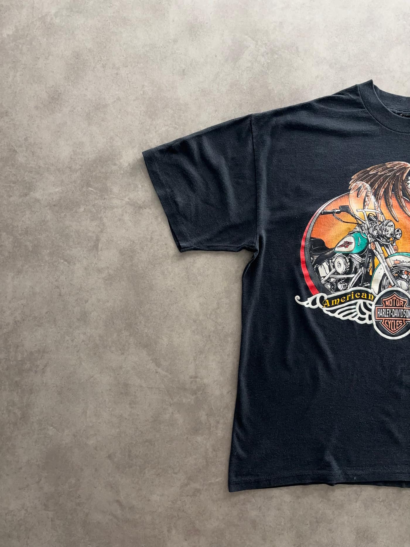 Harley Davidson Vintage T Shirt Single Stitch - view 2 - Fabricsonder