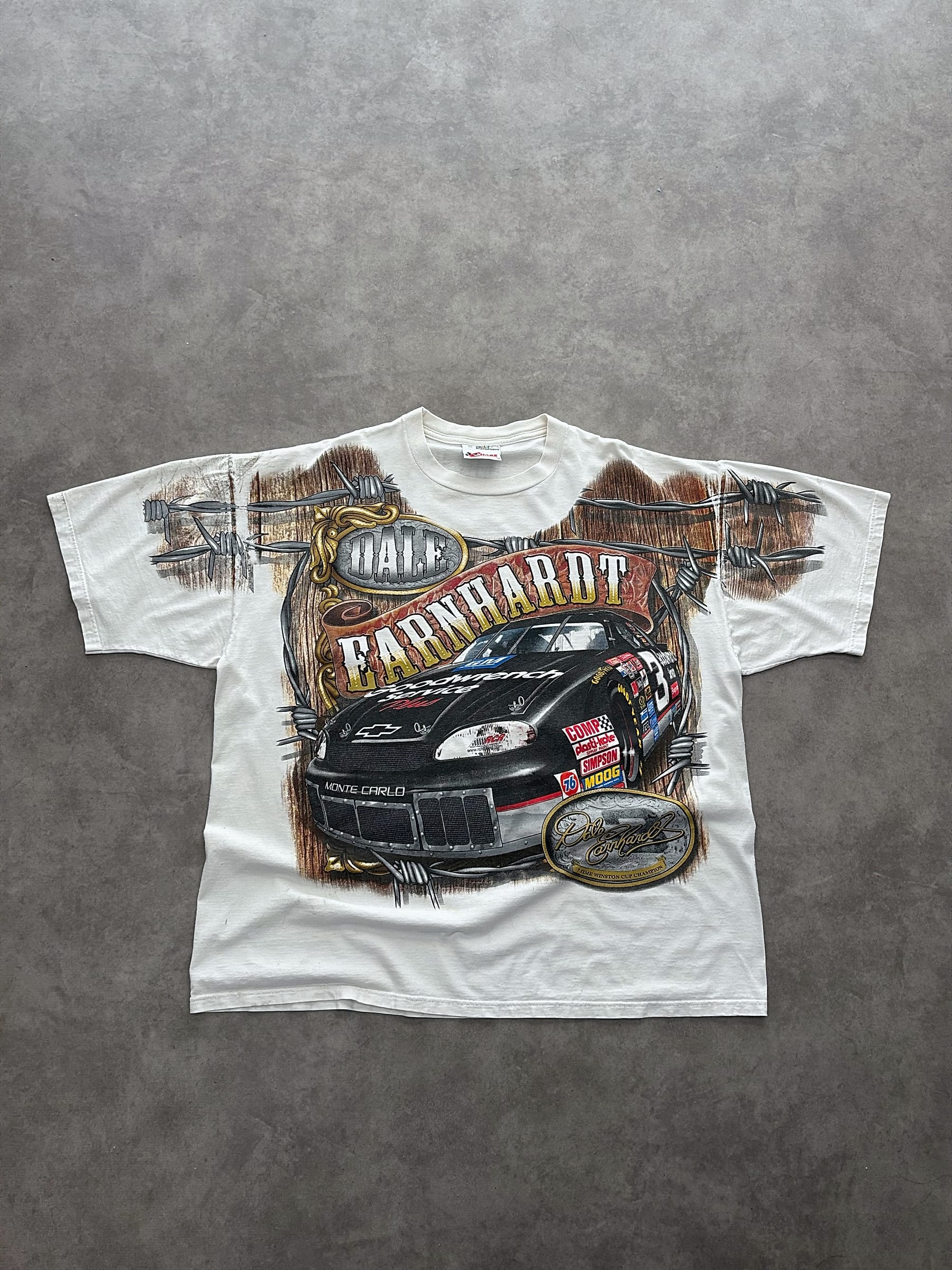 Chase Authentics Vintage Chase Authentics Nascar T Shirt Full Print XL - Fabricsonder
