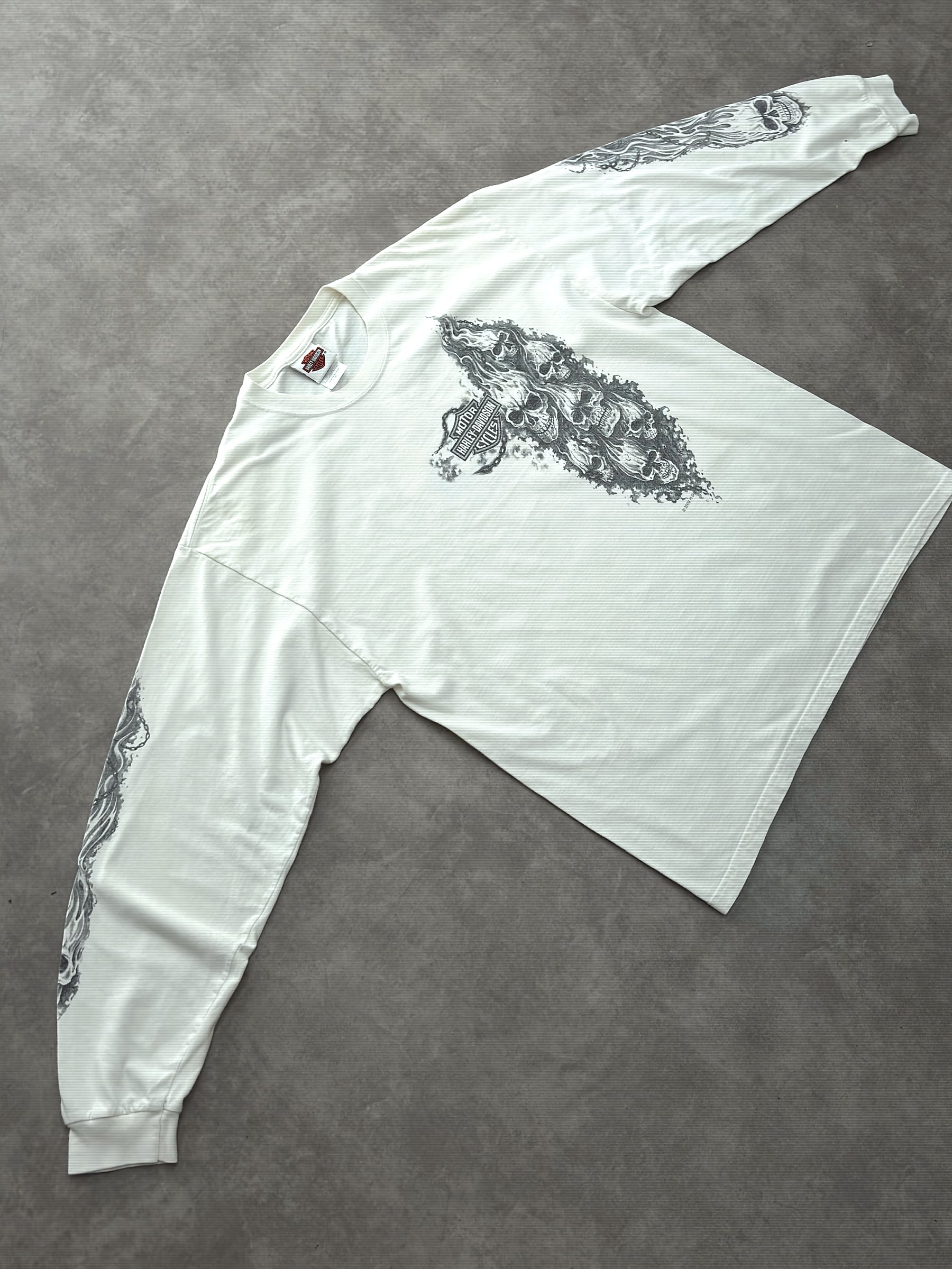 Harley Davidson Vintage Harley Davidson Longsleeve T-Shirt Made In USA - foto 4 - Fabricsonder