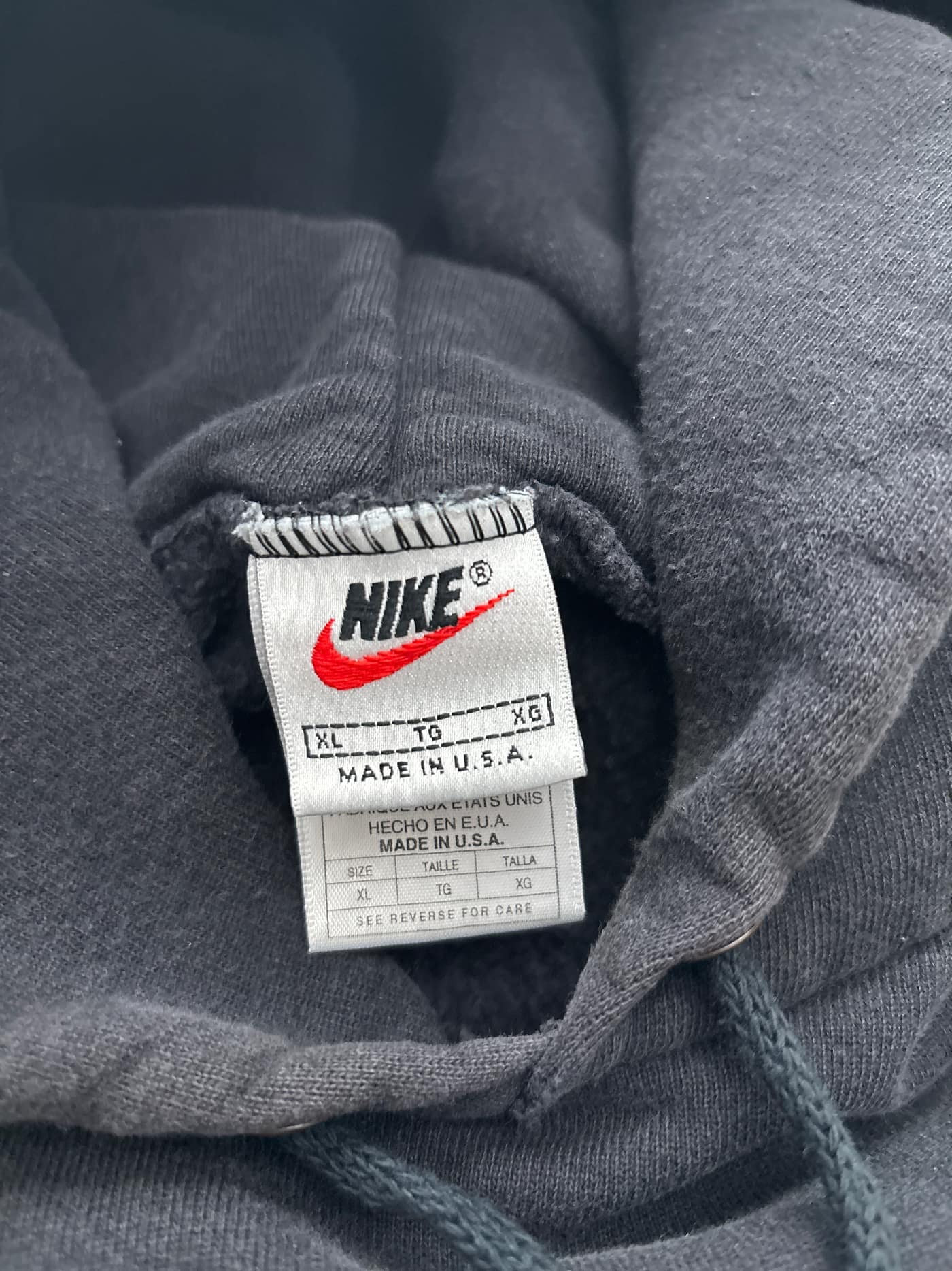 Nike Vintage Nike Hoodie 90s Made In USA XL - view 4 - Fabricsonder