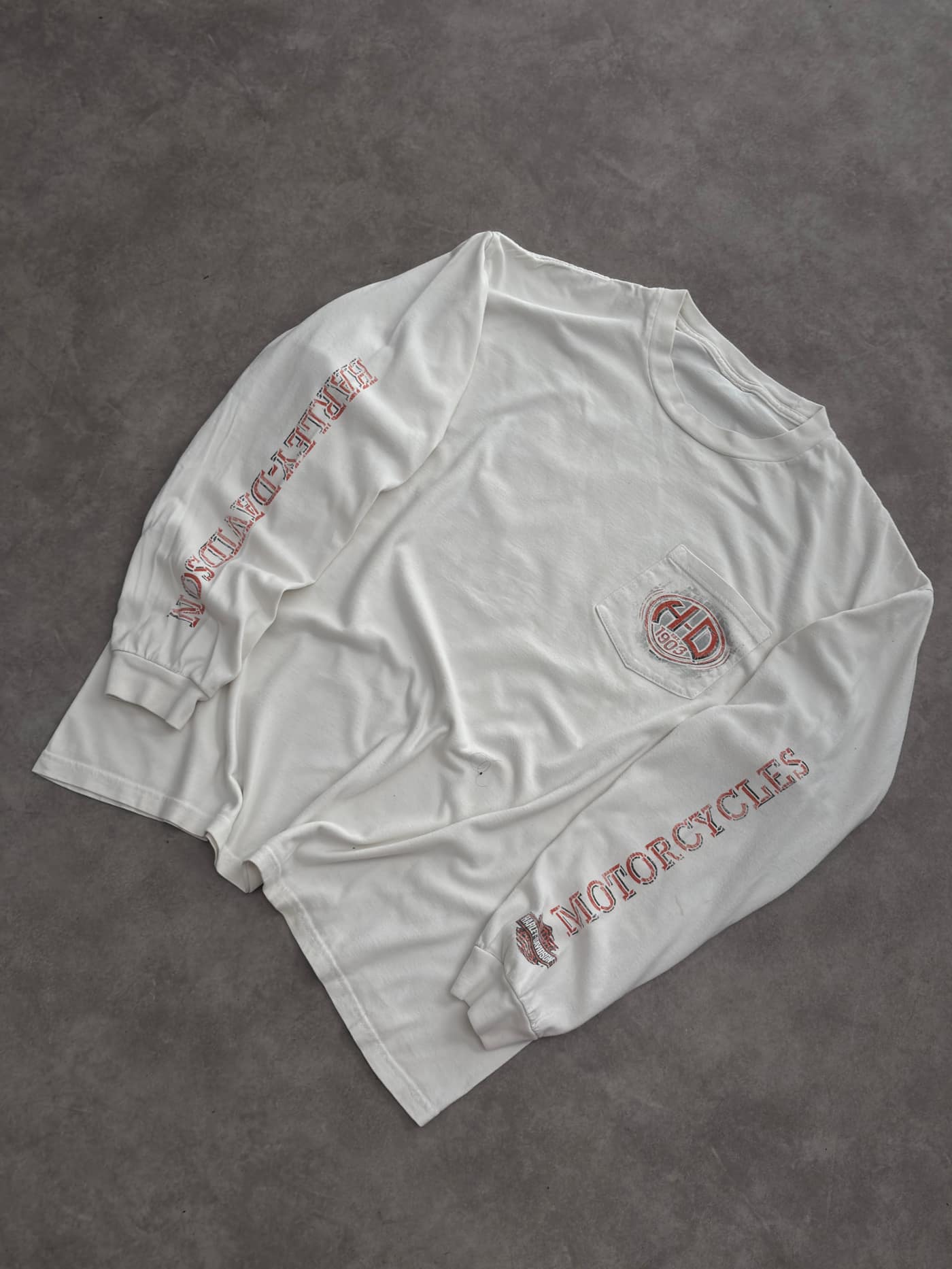 Harley Davidson Vintage Harley Davidson Longsleeve T-Shirt - view 3 - Fabricsonder