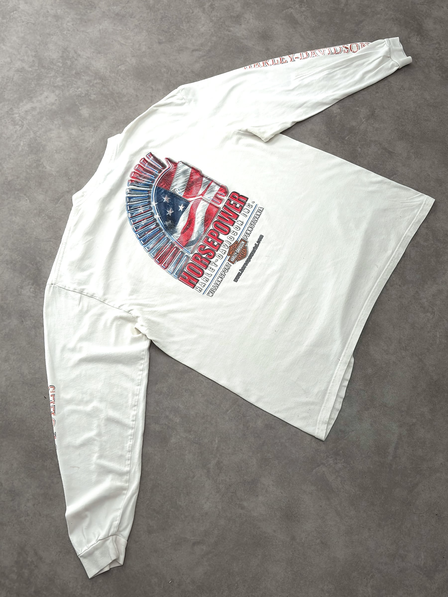 Harley Davidson Vintage Harley Davidson Longsleeve T-Shirt - foto 5 - Fabricsonder