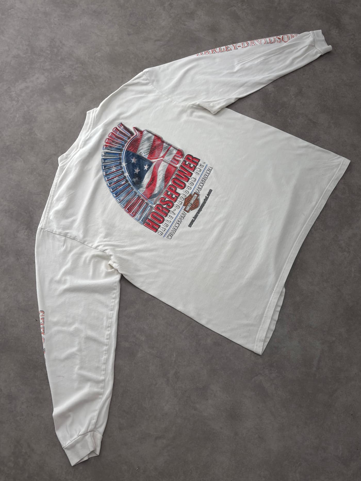 Harley Davidson Vintage Harley Davidson Longsleeve T-Shirt - view 5 - Fabricsonder