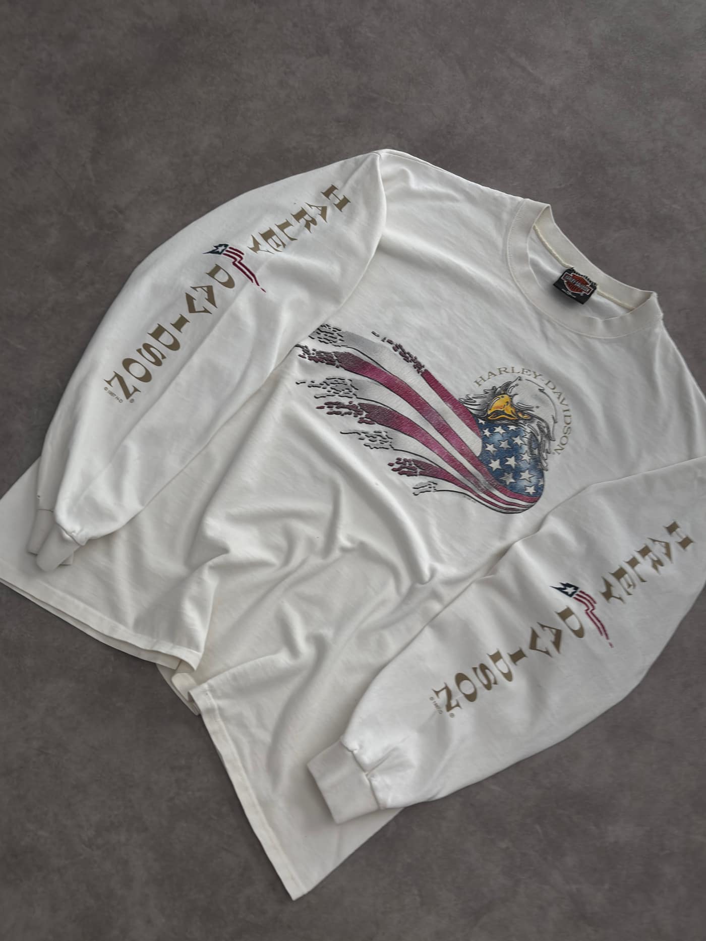 Harley Davidson Vintage Harley Davidson Longsleeve T-shirt - view 3 - Fabricsonder