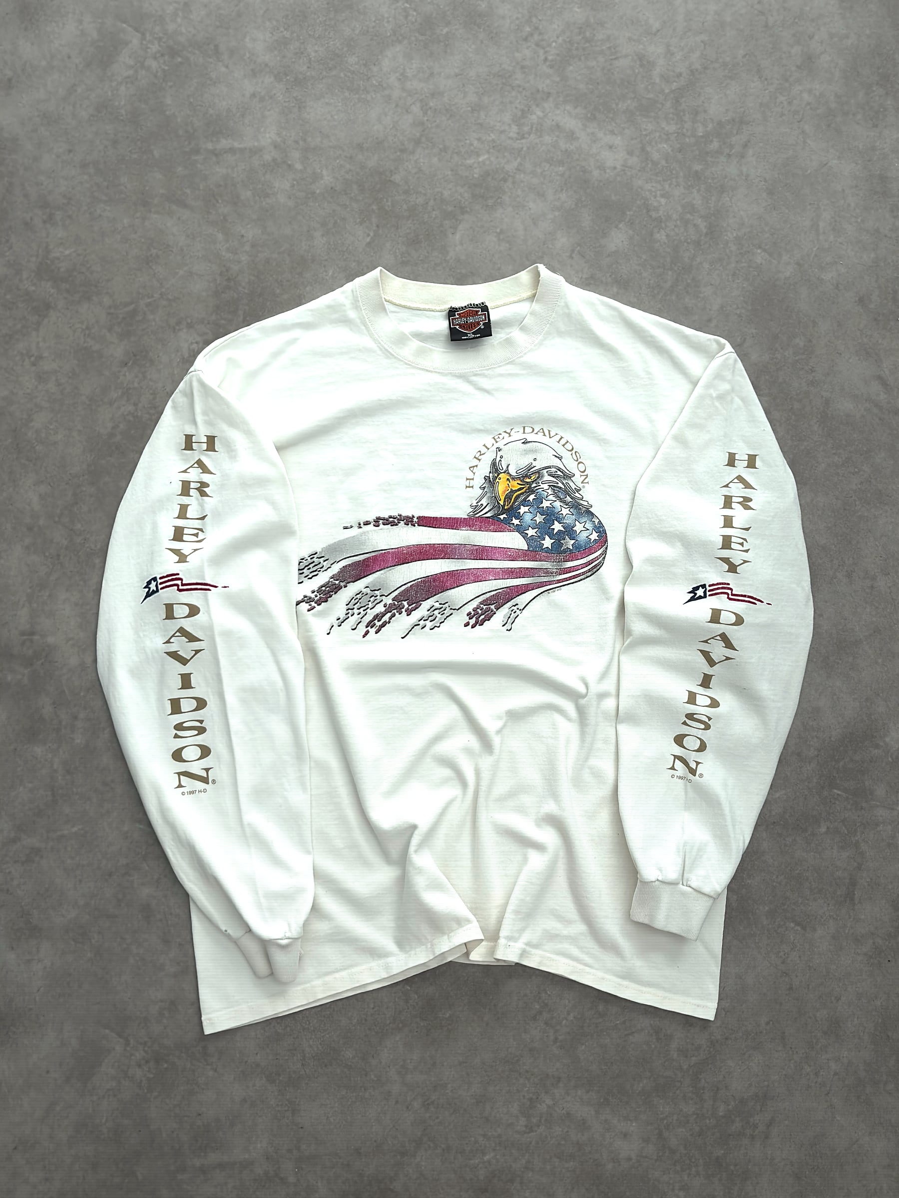 Harley Davidson Vintage Harley Davidson Longsleeve T-shirt - XL - Fabricsonder