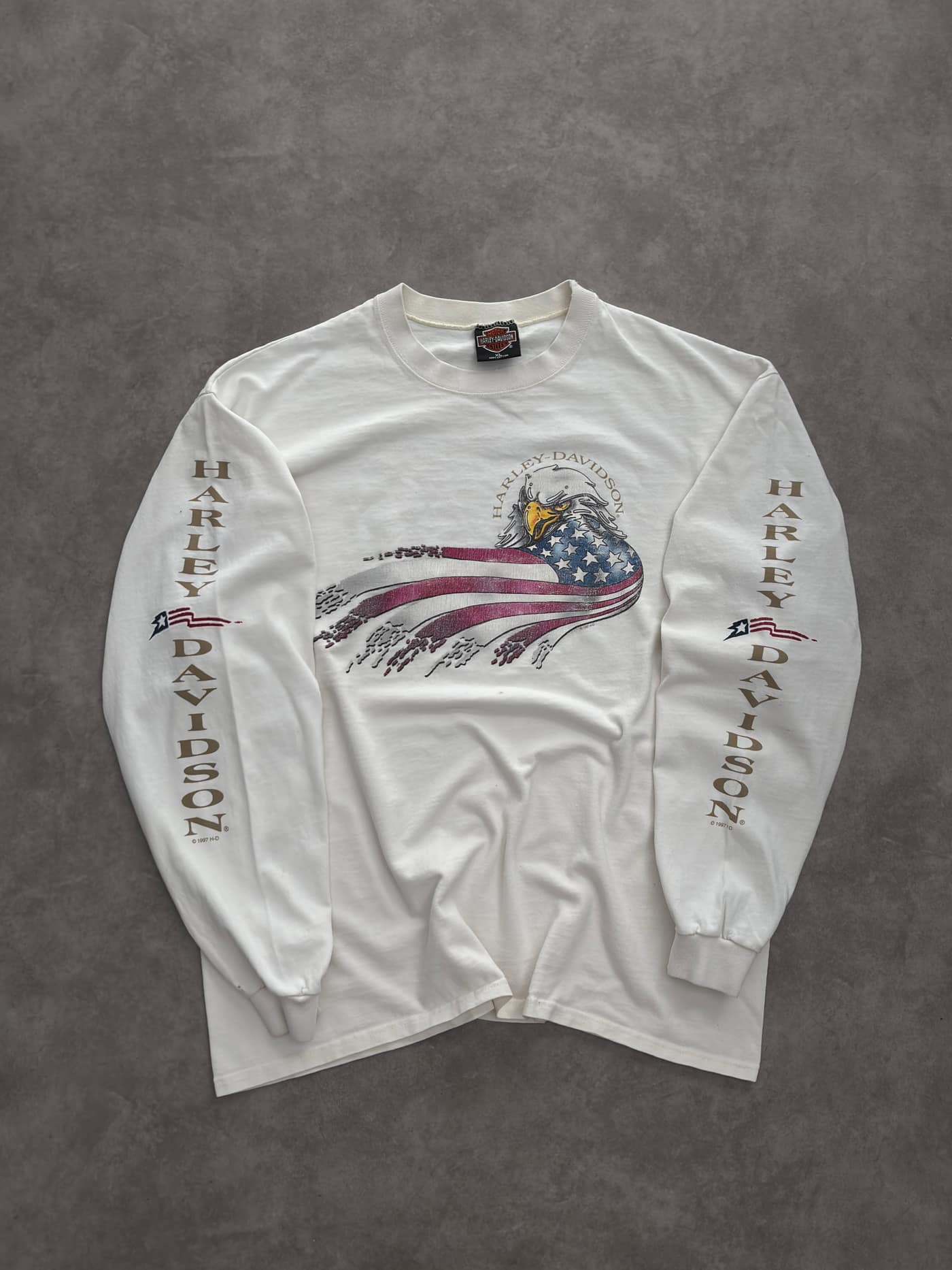 Harley Davidson Vintage Harley Davidson Longsleeve T-shirt - Good - XL - Fabricsonder
