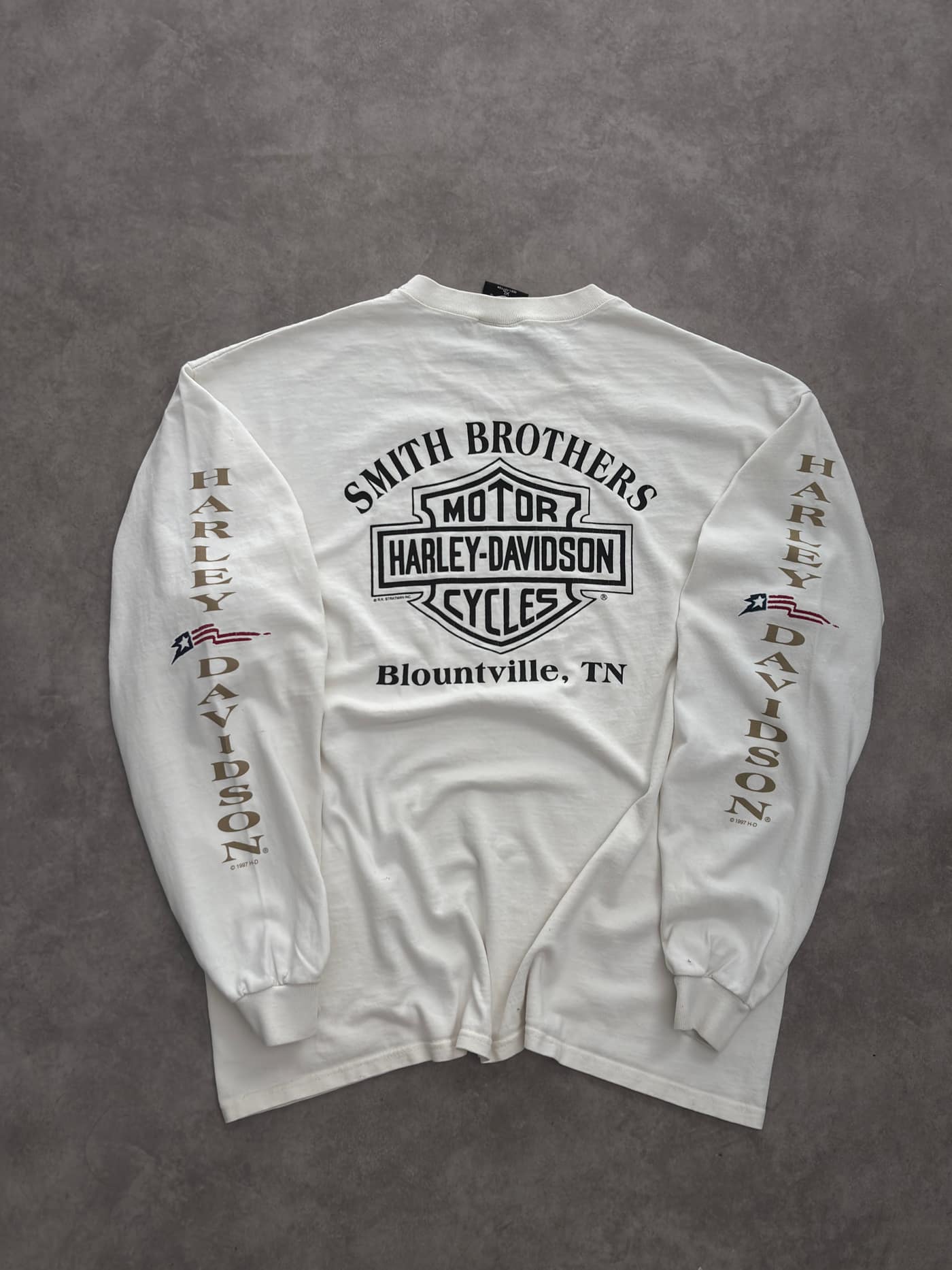 Harley Davidson Vintage Harley Davidson Longsleeve T-shirt - view 4 - Fabricsonder