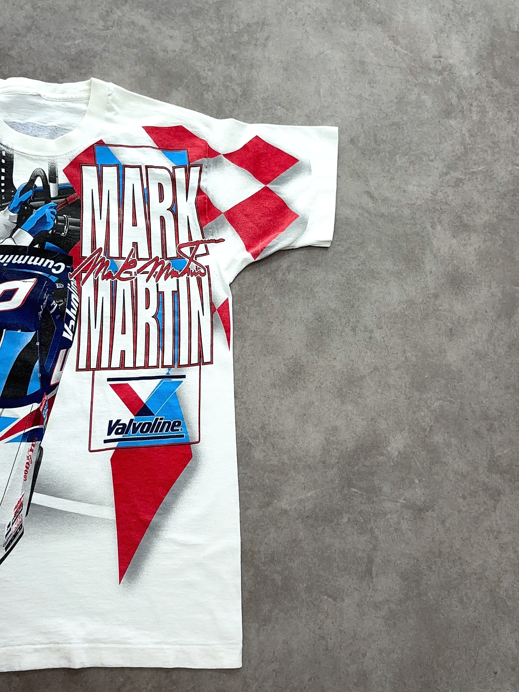 Chase Authentics Vintage Nascar T Shirt Full Print 90s Single Stitch Made In USA - foto 2 - Fabricsonder