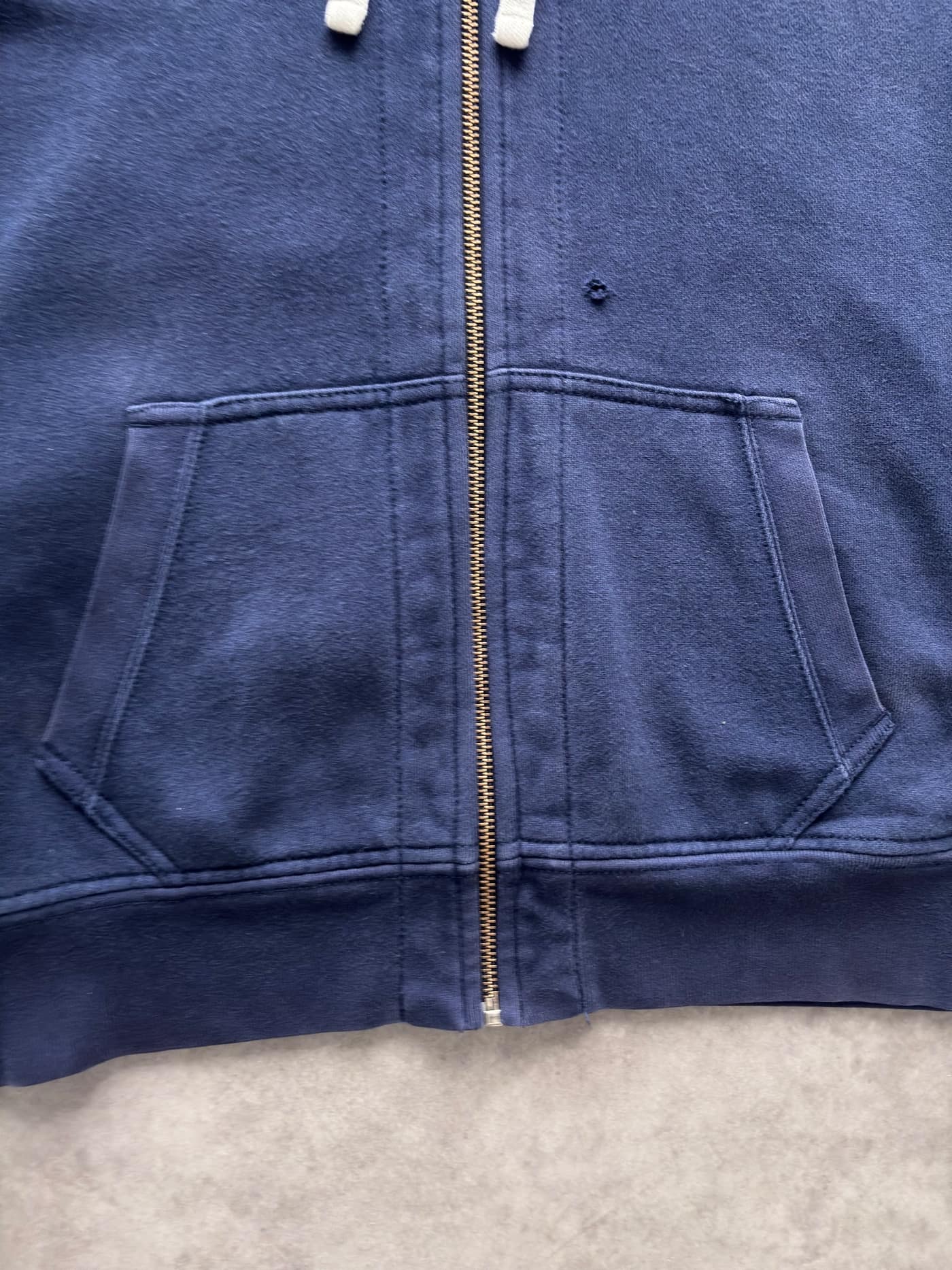 Ralph Lauren Vintage Ralph Lauren Zip Up Hoodie Navy Blue - view 7 - Fabricsonder