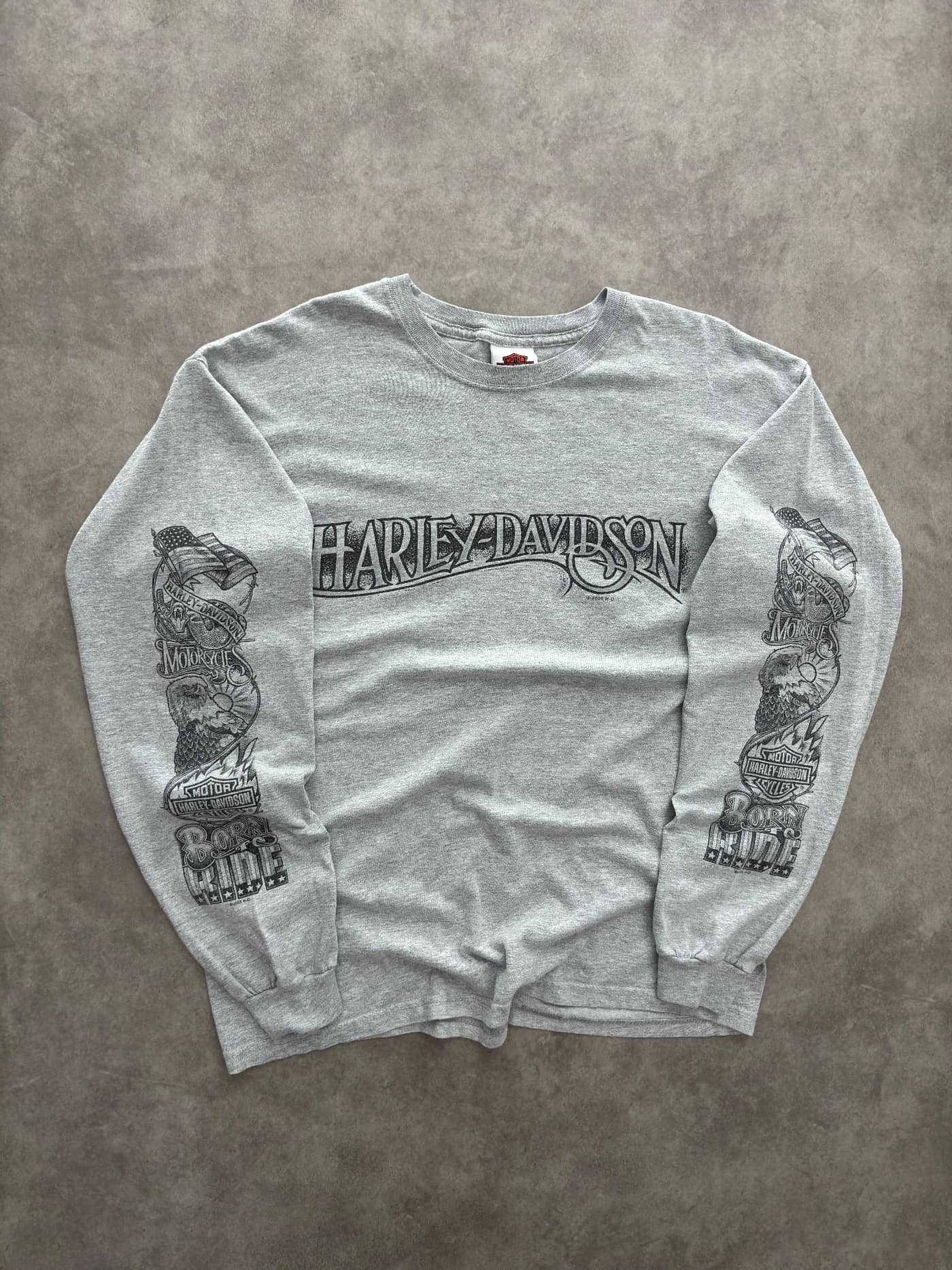 Harley Davidson Longsleeve Vintage Harley Davidson - Excellent - L - Fabricsonder
