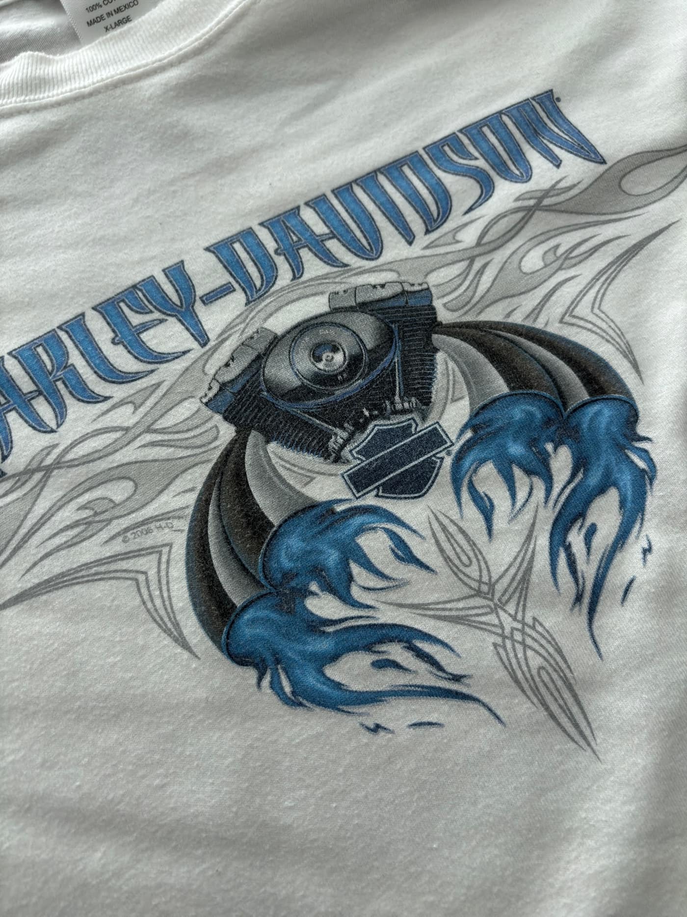 Harley Davidson Vintage Harley Davidson Longsleeve Flames - foto 6 - Fabricsonder