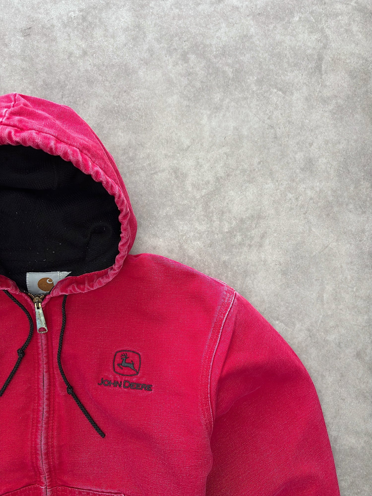Carhartt Carhartt Active Jacket Vintage Sunfaded Red 90s Made In Usa - foto 3 - Fabricsonder