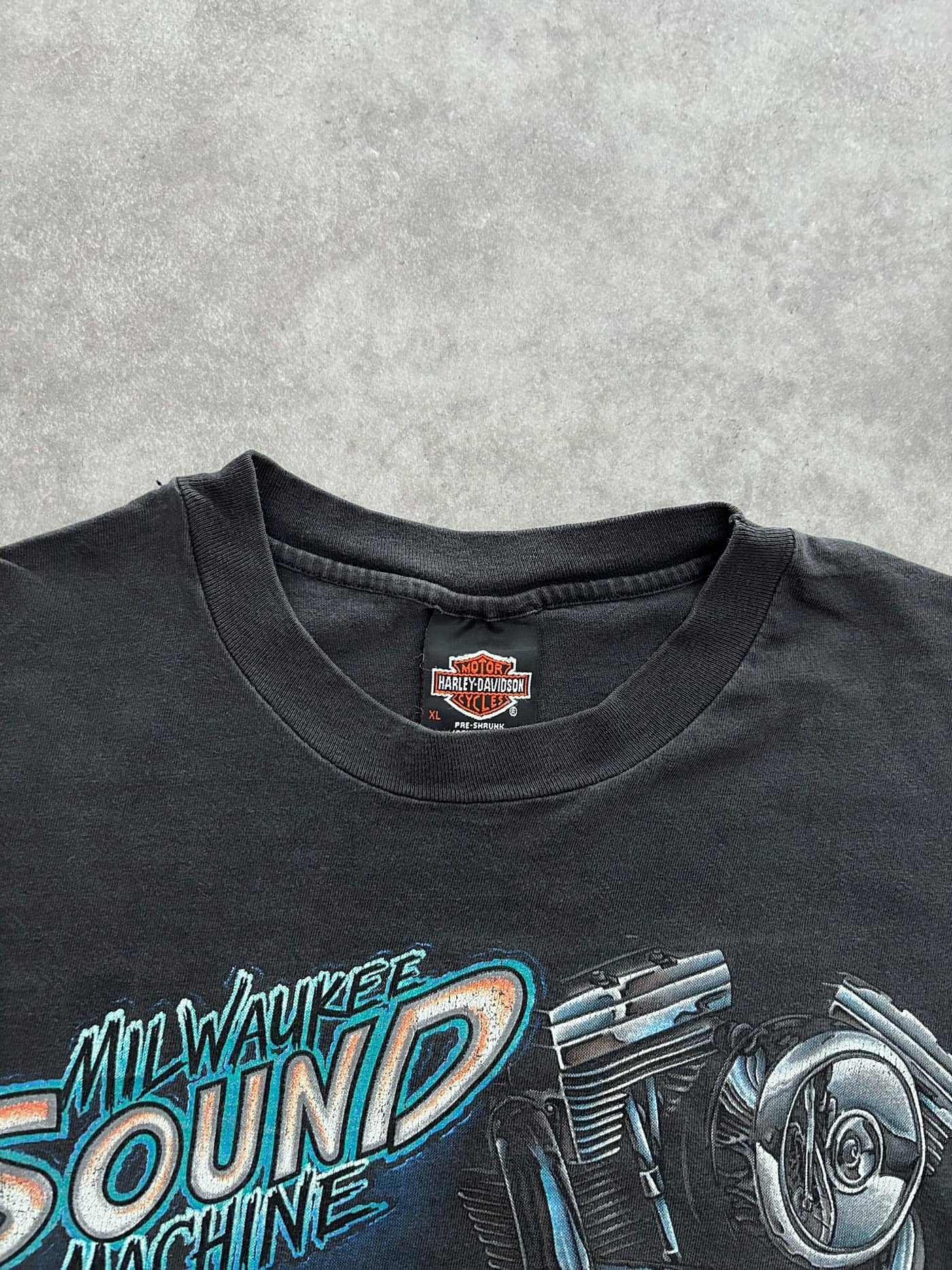 Harley Davidson Vintage Harley Davidson T Shirt Single Stitch 90s Made In Usa - view 4 - Fabricsonder