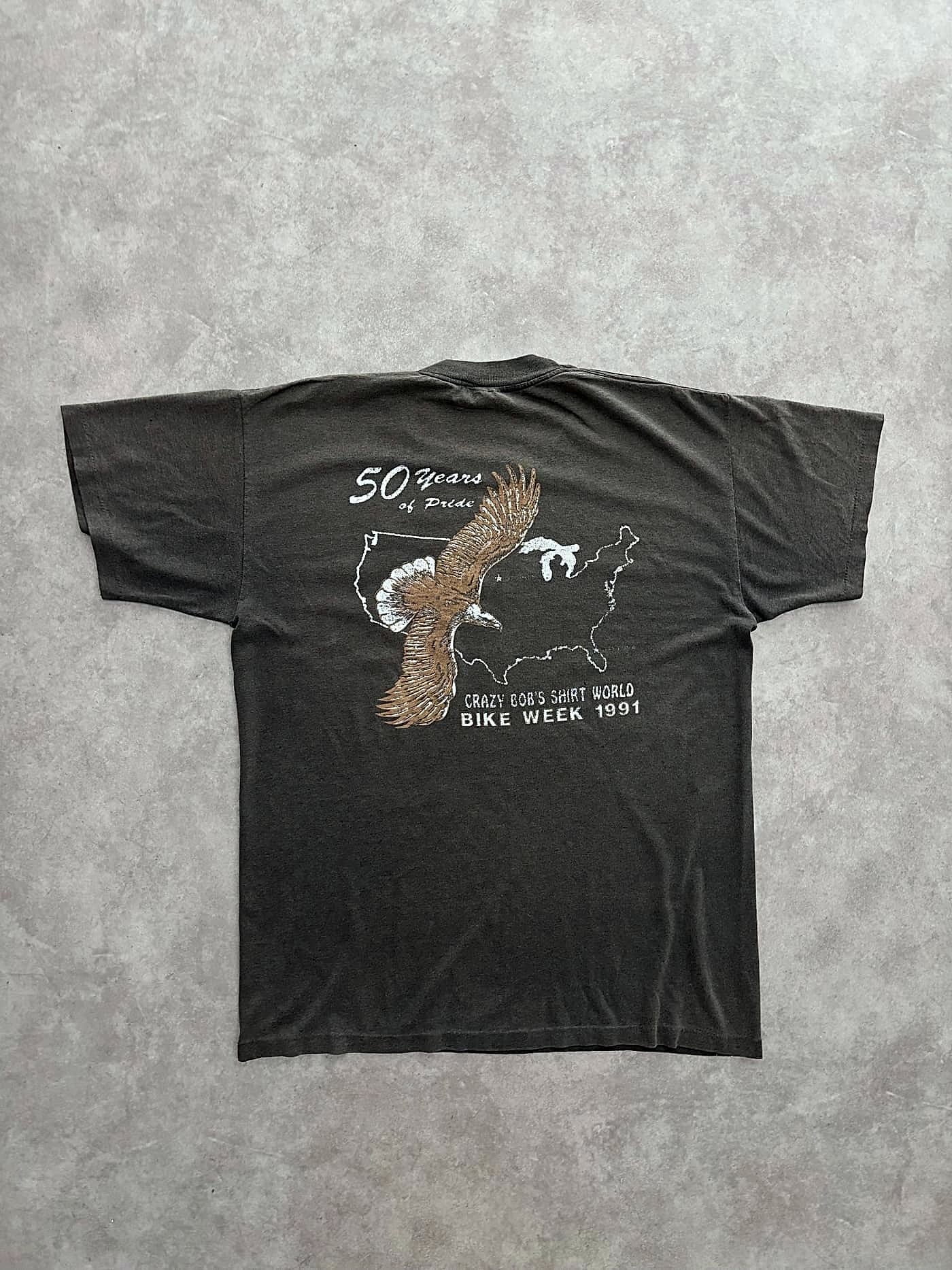 Harley Davidson Vintage Harley Davidson 3D Emblem T Shirt Single Stitch Sunfaded - view 4 - Fabricsonder