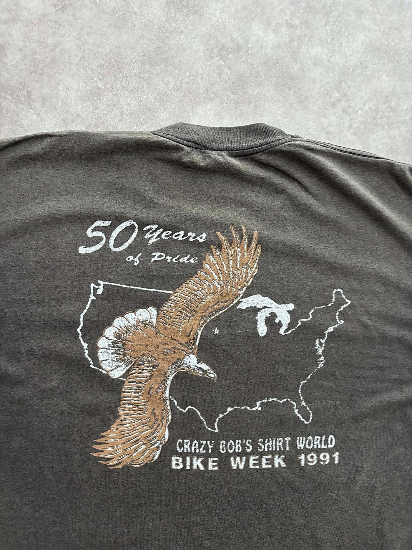 Harley Davidson Vintage Harley Davidson 3D Emblem T Shirt Single Stitch Sunfaded - view 5 - Fabricsonder