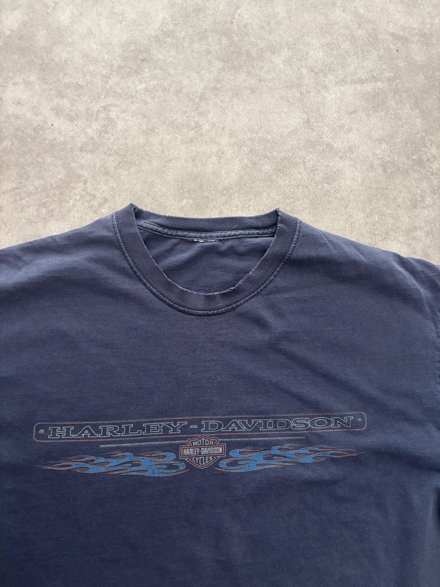 Harley Davidson Vintage Harley Davidson Longsleeve Sunfaded Distressed - view 2 - Fabricsonder