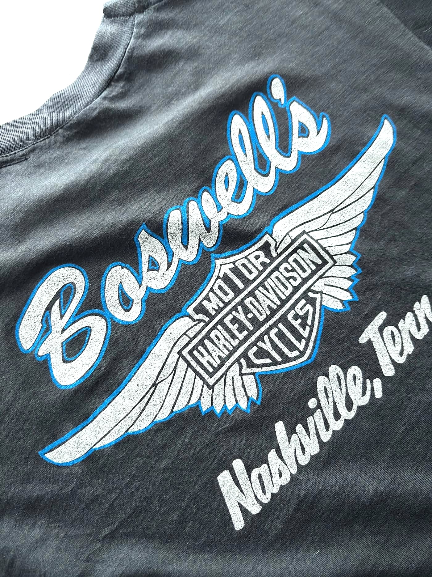 Harley Davidson Vintage Harley Davidson 3d Emblem Bat Skull T Shirt Single Stitch - view 7 - Fabricsonder