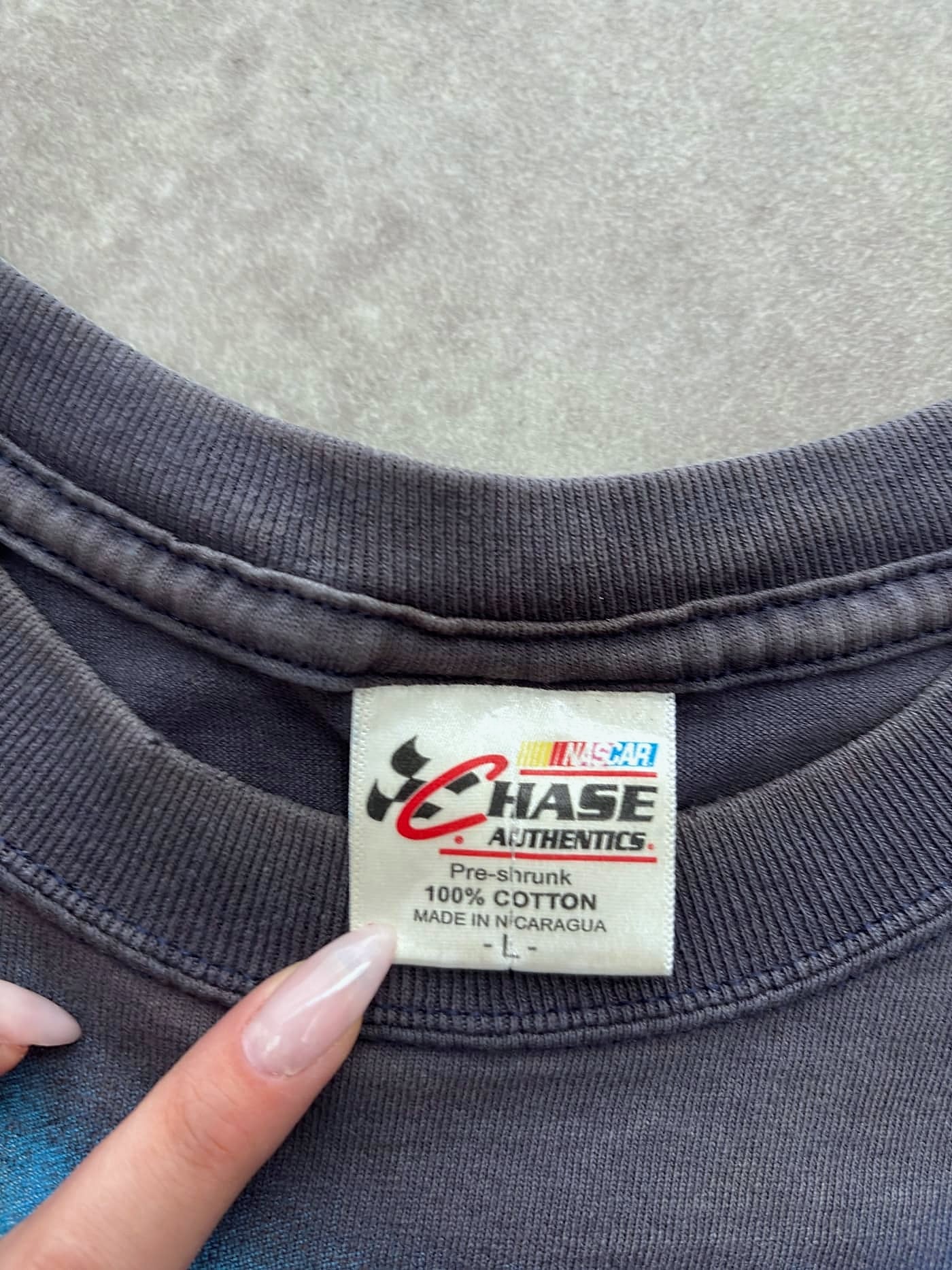Chase Authentics Vintage Nascar T Shirt Full Print Sunfaded - view 3 - Fabricsonder
