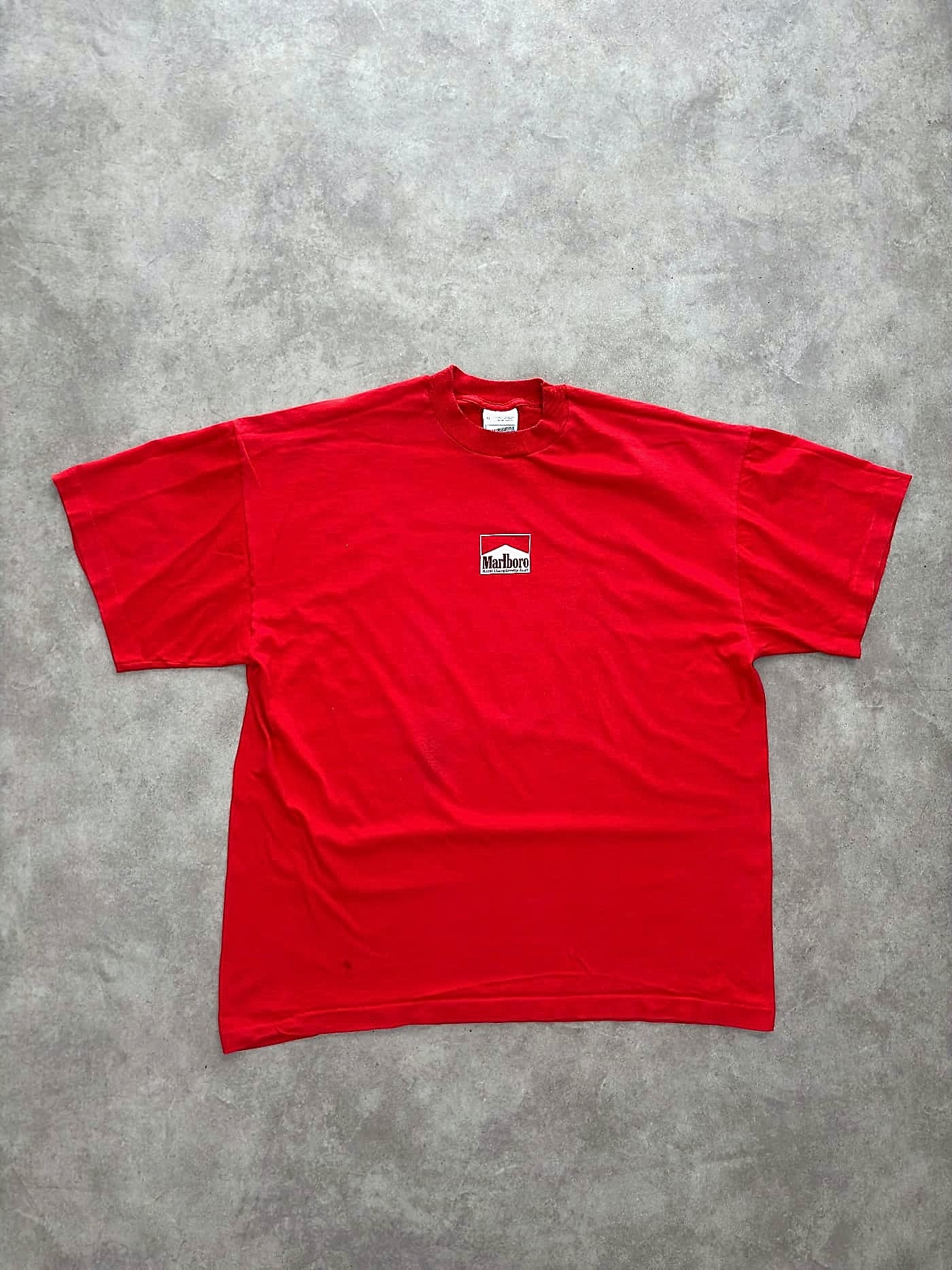 Screen Stars Vintage Marlboro T Shirt Single Stitch - XL - Fabricsonder