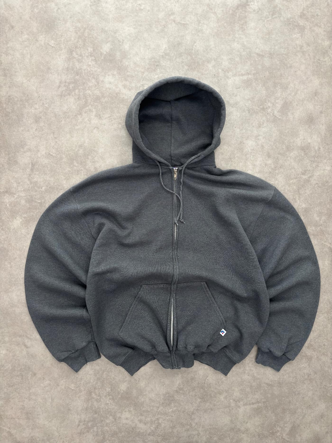 Russell Athletic Vintage Russell Athletic Zip Up Hoodie - Very Good - Fabricsonder