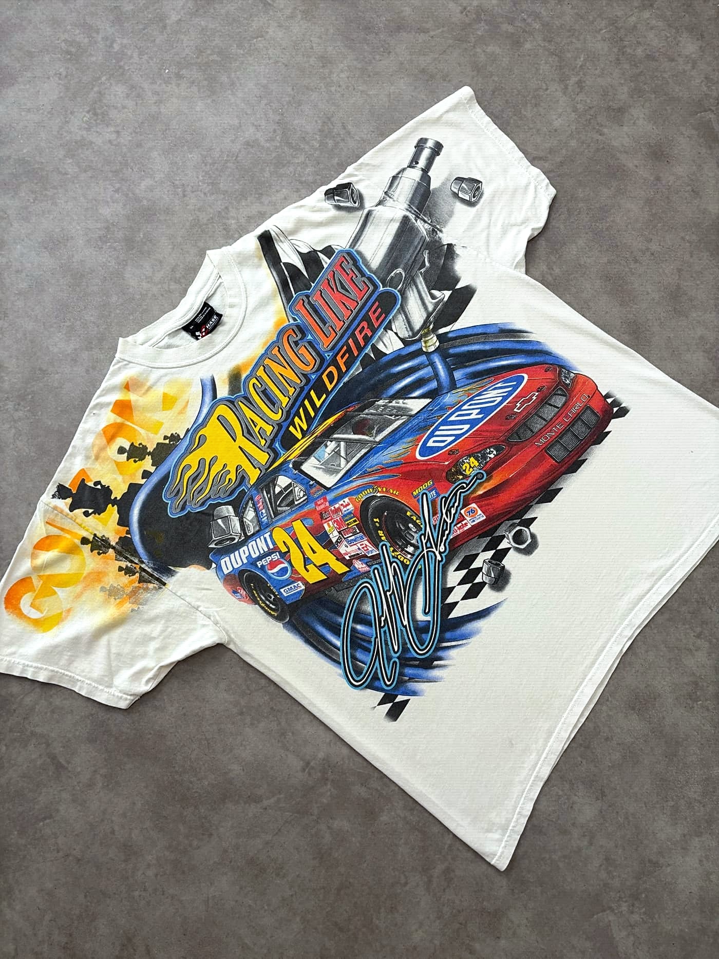 Chase Authentics Vintage Nascar T Shirt 2002 Made In Mexico - foto 2 - Fabricsonder