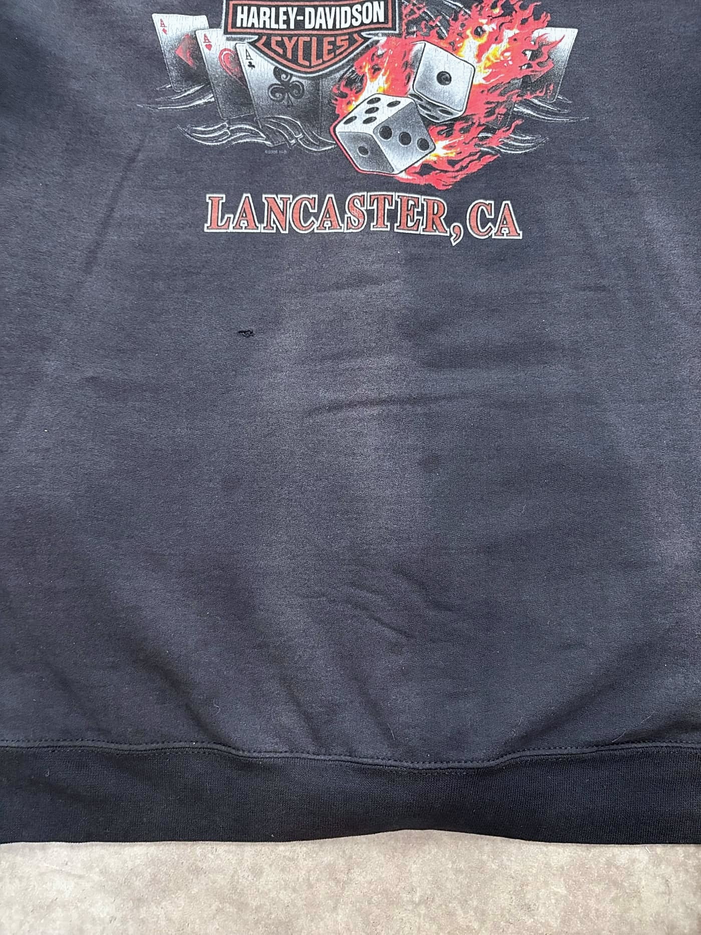 Harley Davidson Vintage Sunfaded Zip Up Hoodie - view 5 - Fabricsonder
