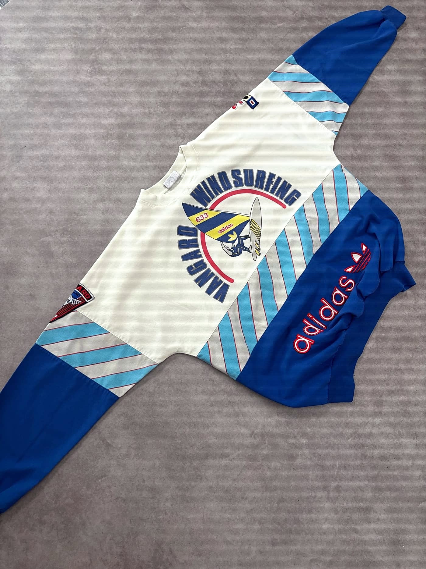 Adidas Vintage Rare 80s Vangard Wind Surfing - view 2 - Fabricsonder