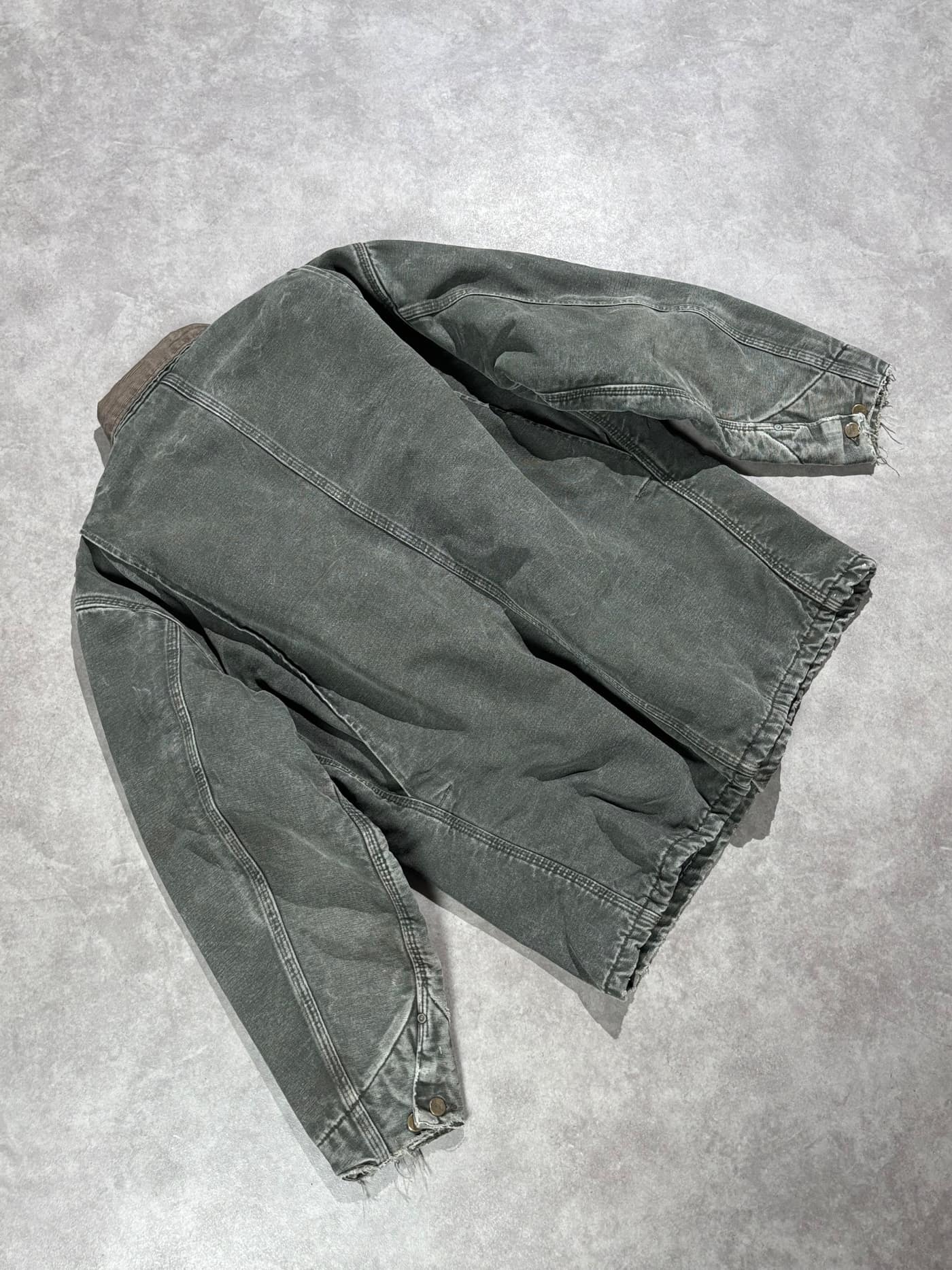 Carhartt Chore Jacket 90s Made In USA Mos Green - view 6 - Fabricsonder
