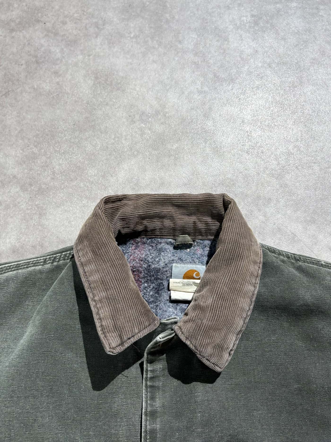 Carhartt Chore Jacket 90s Made In USA Mos Green - view 3 - Fabricsonder