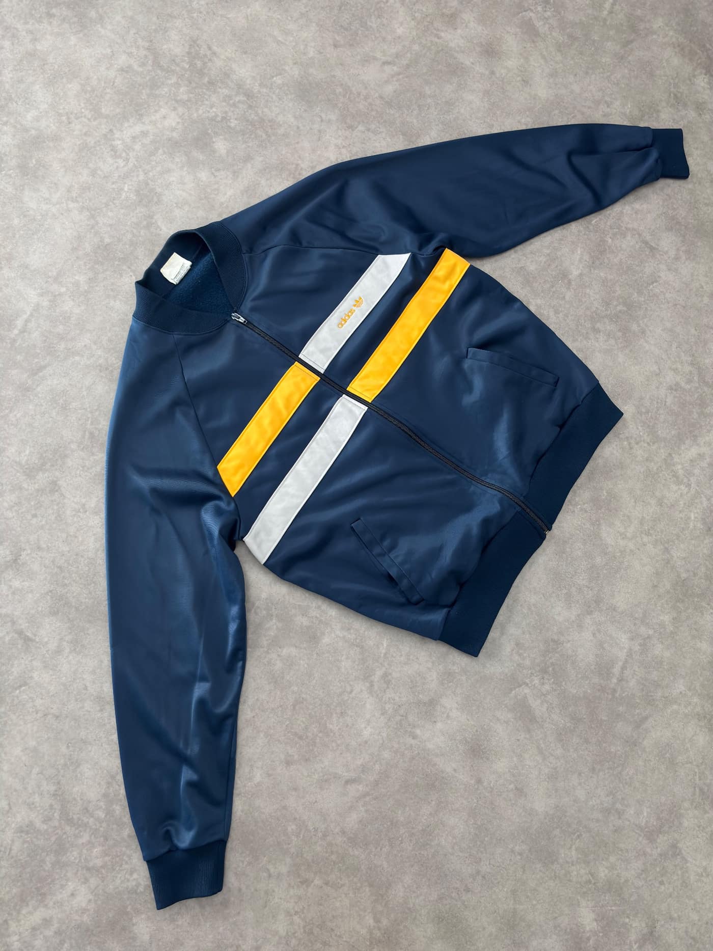Adidas 80s Zip Up Crewneck Made In USA - view 2 - Fabricsonder