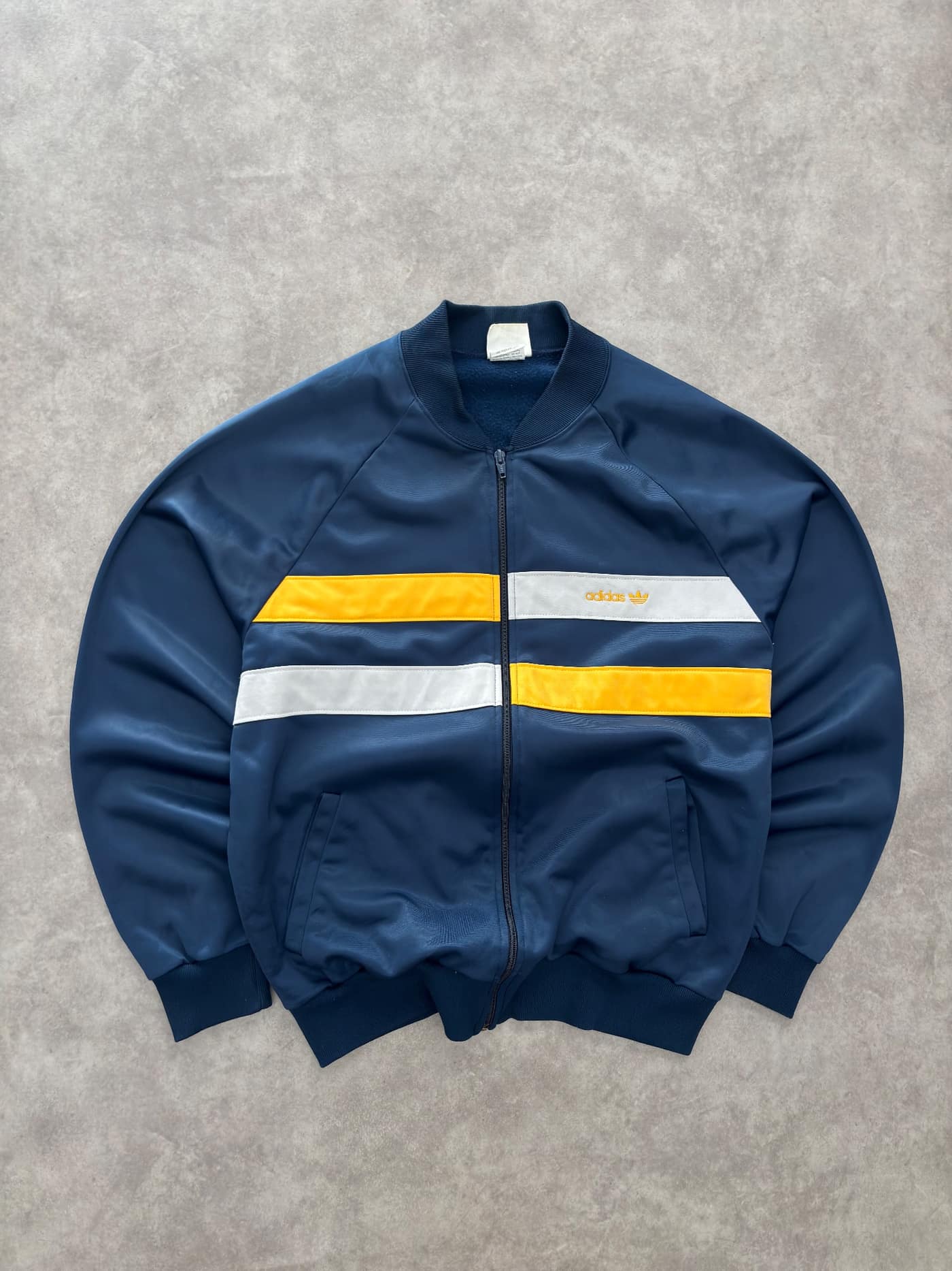 Adidas 80s Zip Up Crewneck Made In USA - M - Fabricsonder