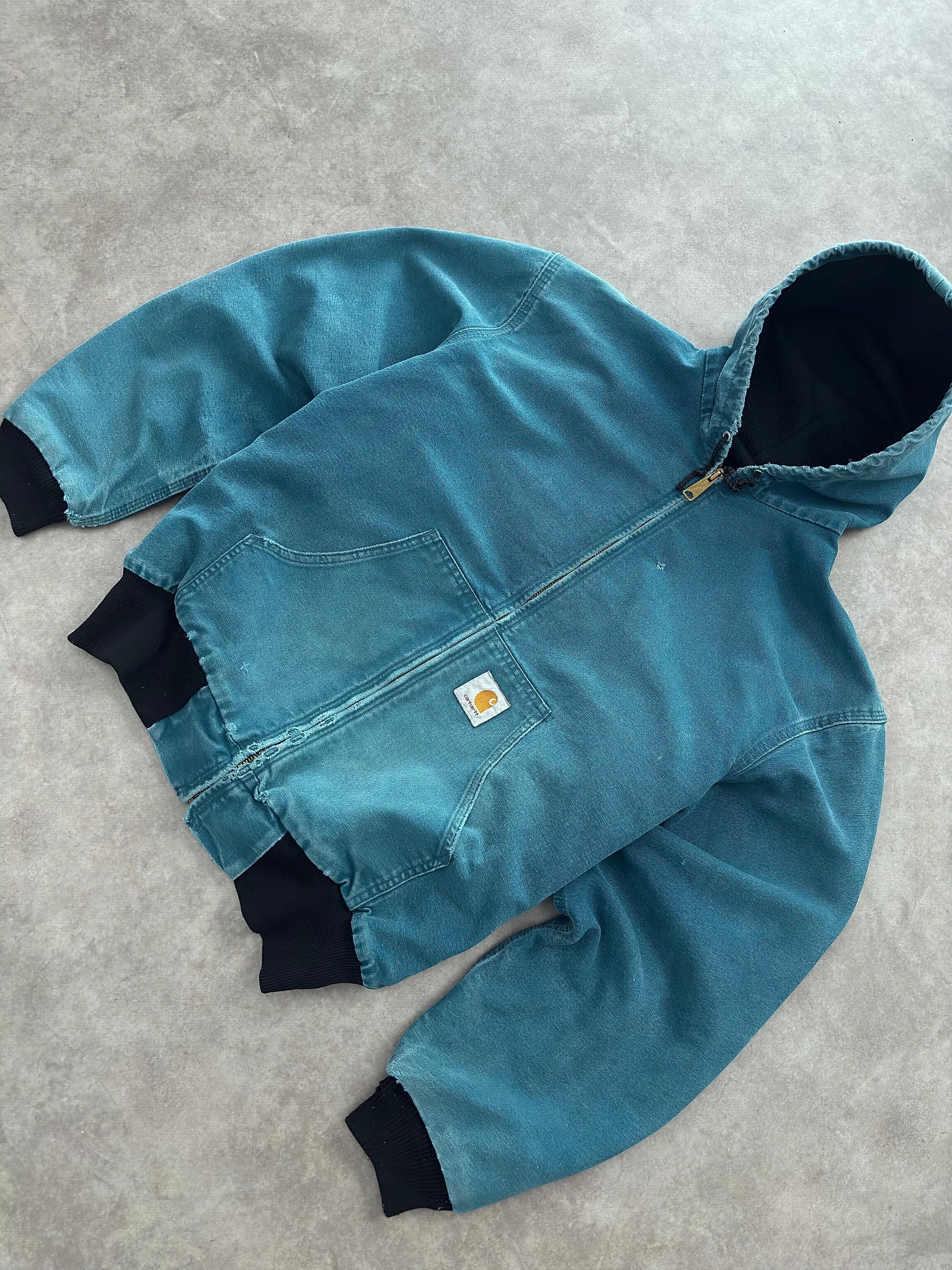 Carhartt Vintage Active Jacket Sunfaded Made In Usa - view 3 - Fabricsonder