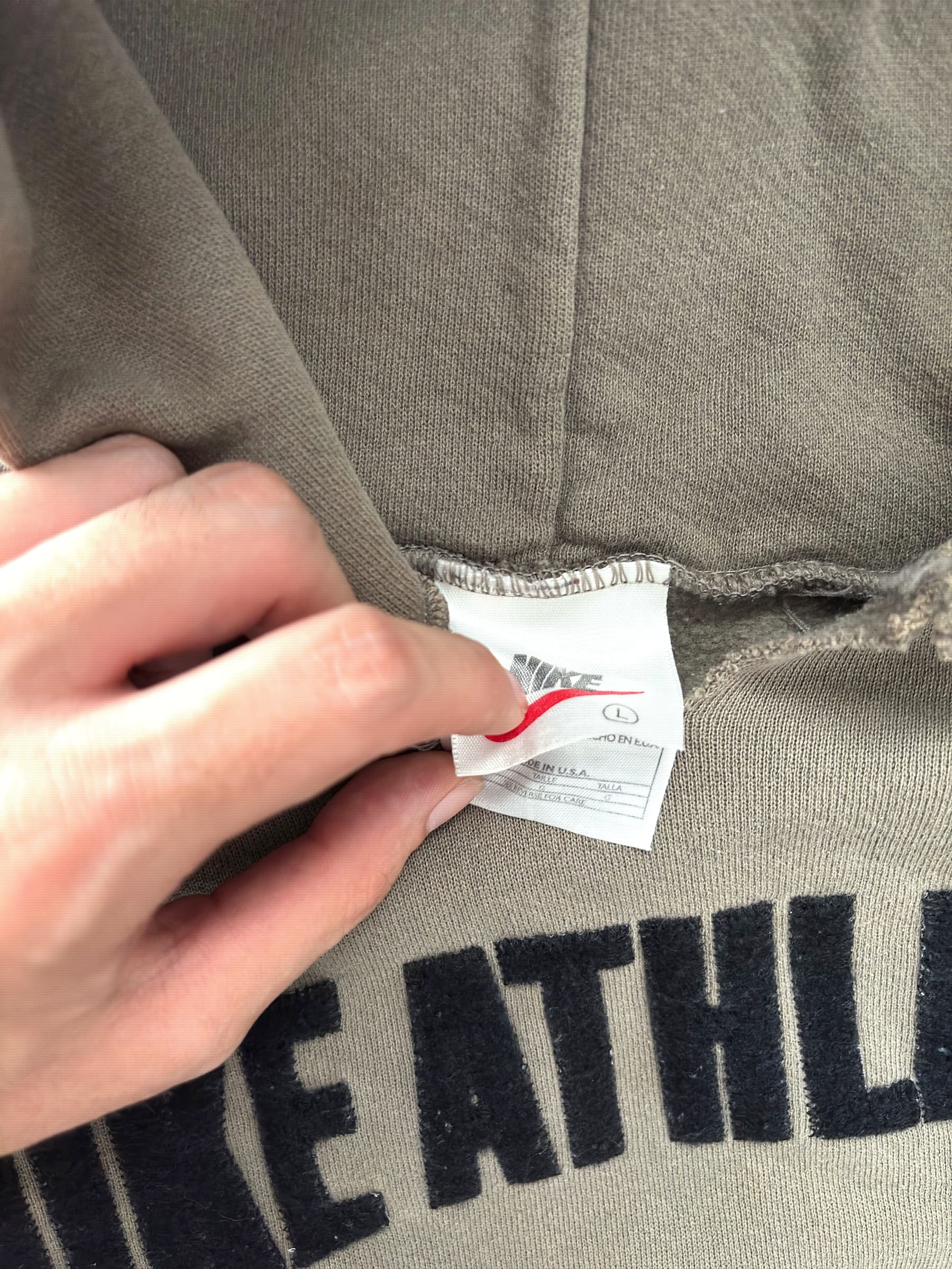 Nike Vintage Hoodie 90s Made In Usa - view 4 - Fabricsonder
