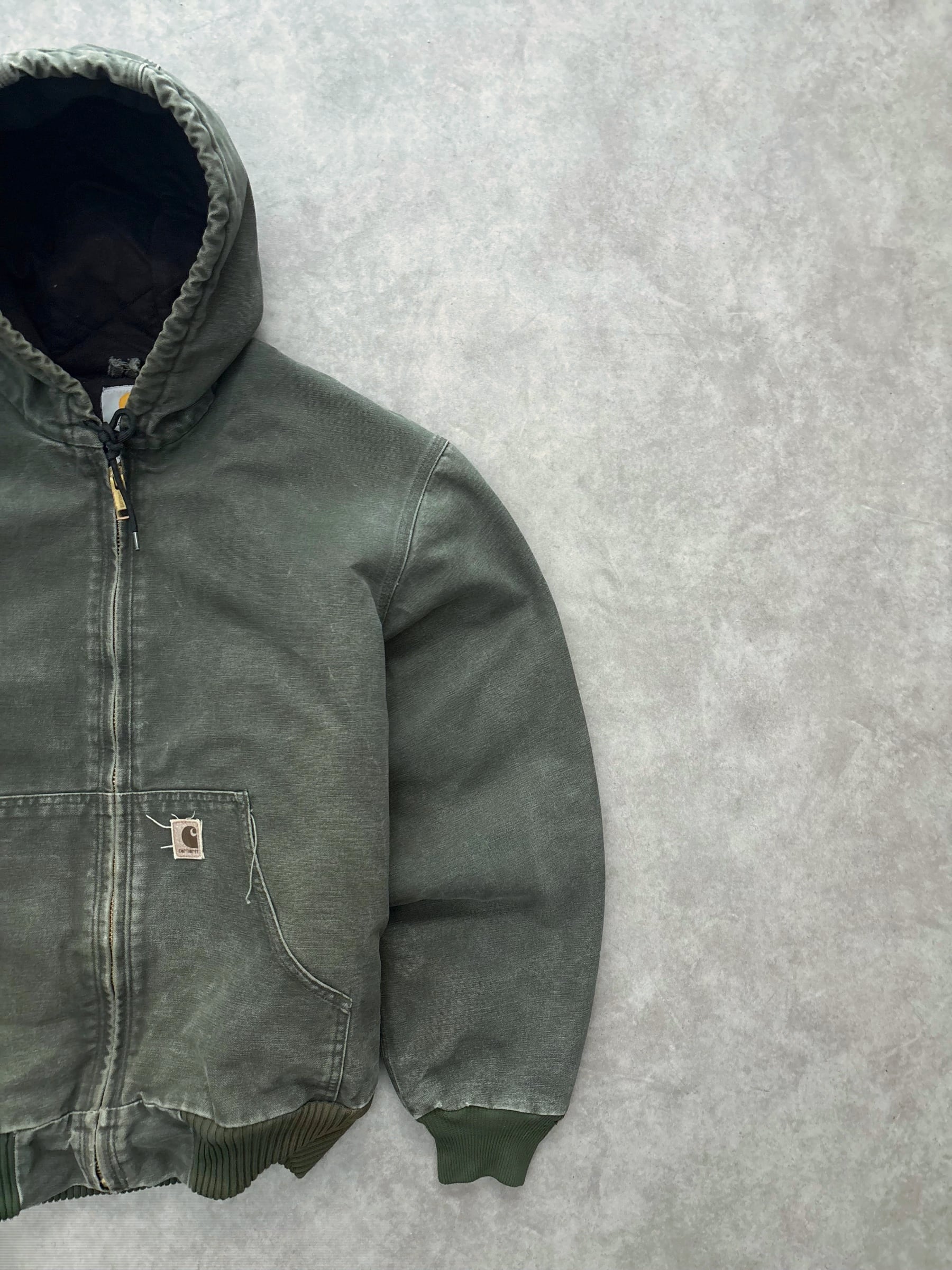 Carhartt Vintage J130 Sunfaded Active Jacket Mos Green - view 3 - Fabricsonder