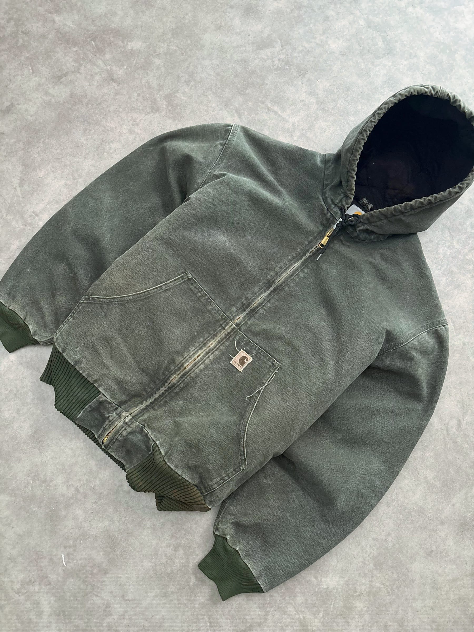 Carhartt Vintage J130 Sunfaded Active Jacket Mos Green - view 2 - Fabricsonder