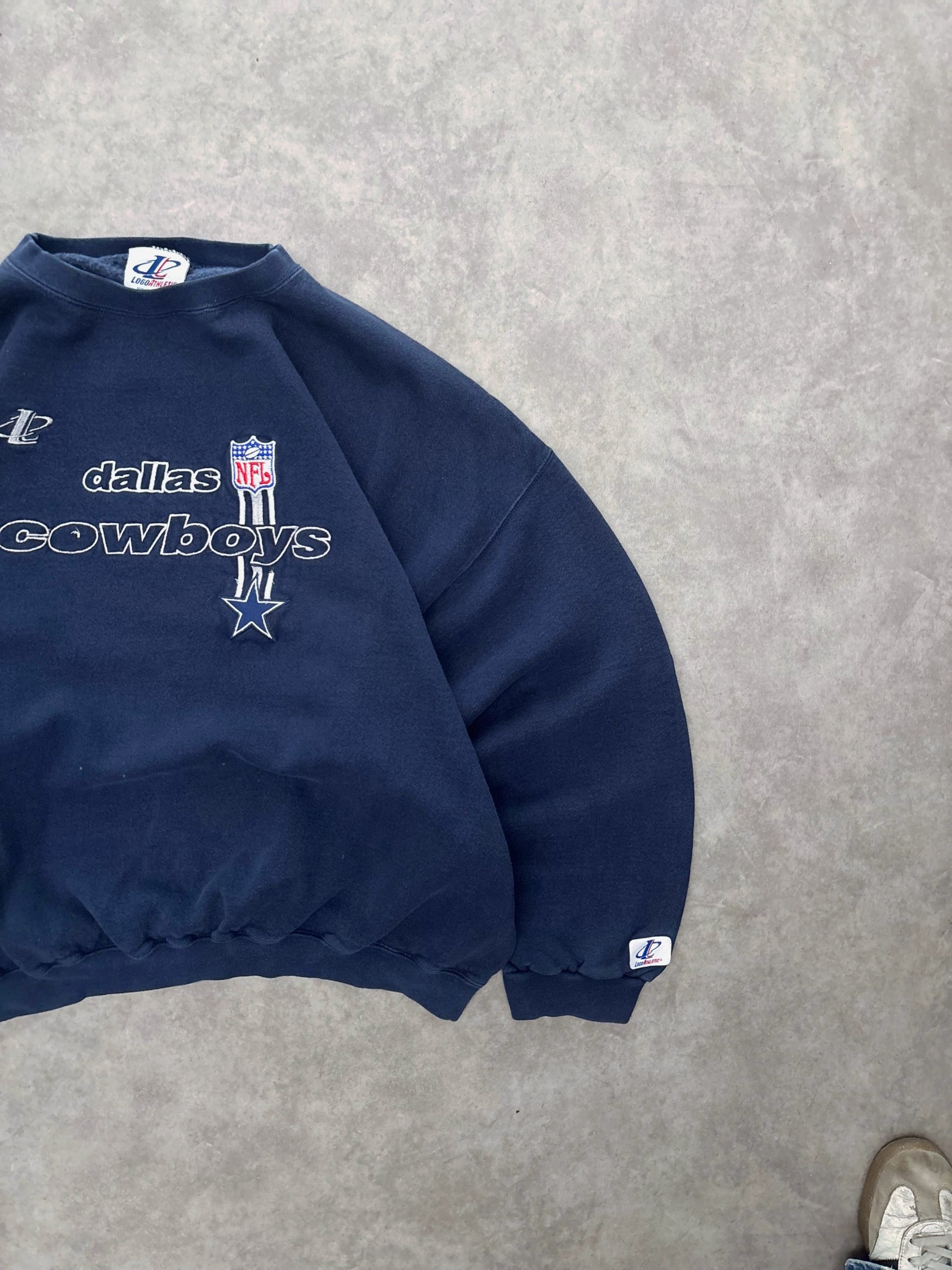 Felpa girocollo Logo Athletic Cowboys vintage, foto 2