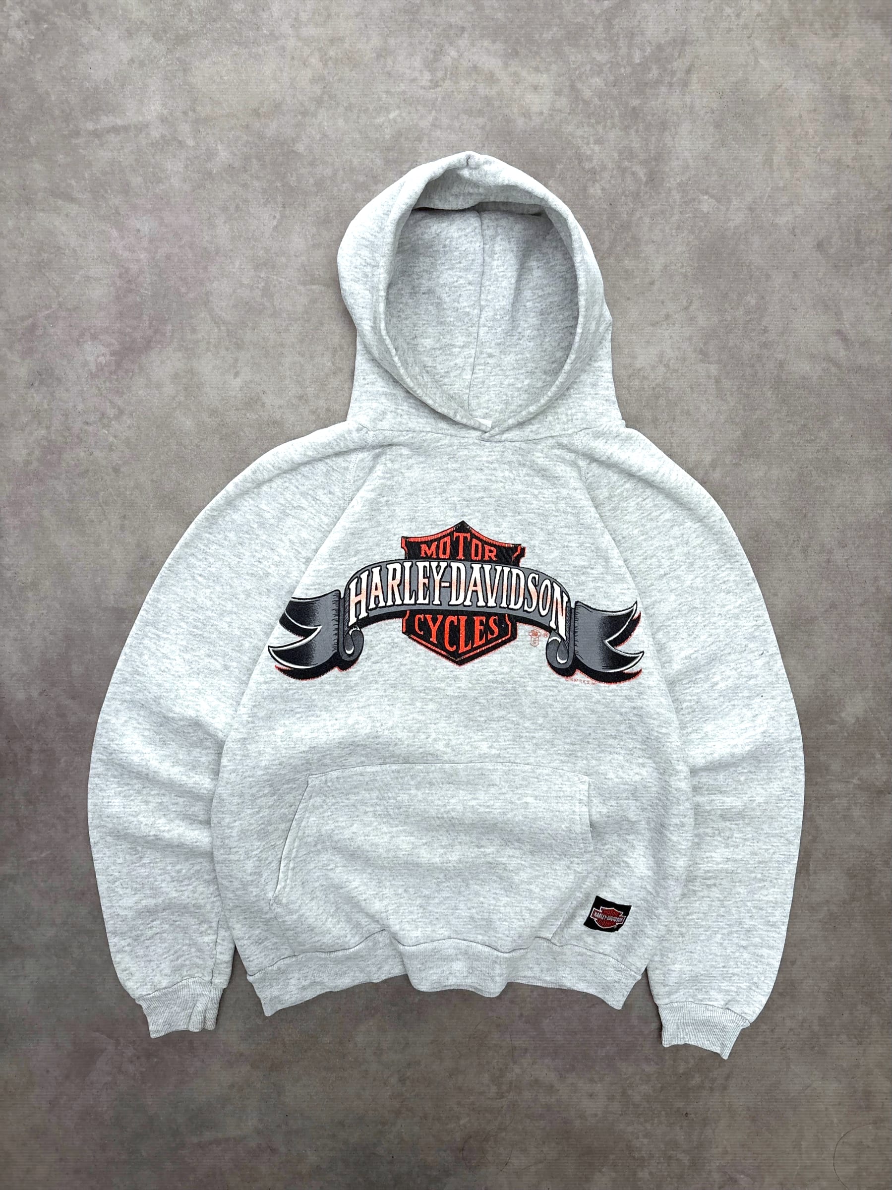 Felpa con cappuccio Harley Davidson vintage, taglia L
