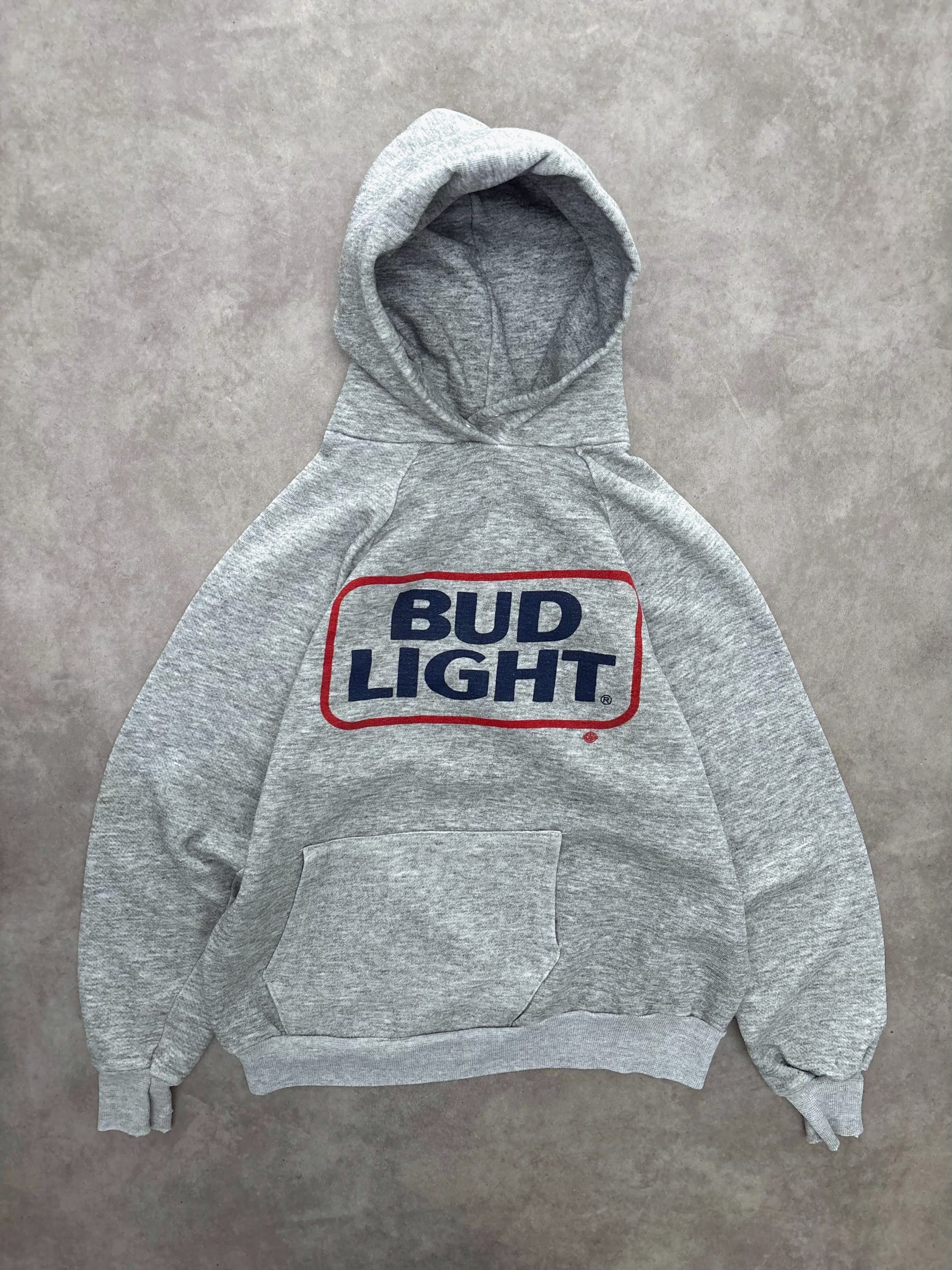 Felpa con cappuccio Raglan Vintage Bud Light vintage, taglia M