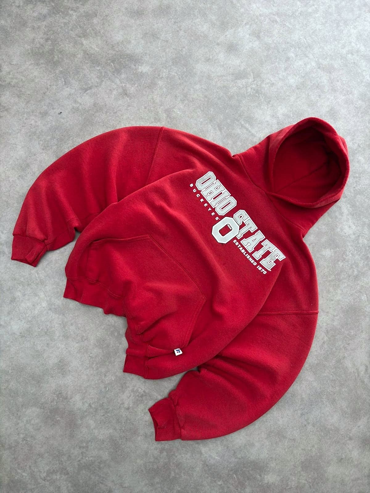 Russell Athletic Vintage Hoodie Ohio State Boxy fit - view 3 - Fabricsonder