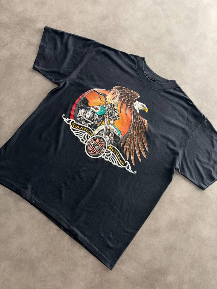 Harley Davidson Vintage T Shirt Single Stitch - view 3 - Fabricsonder
