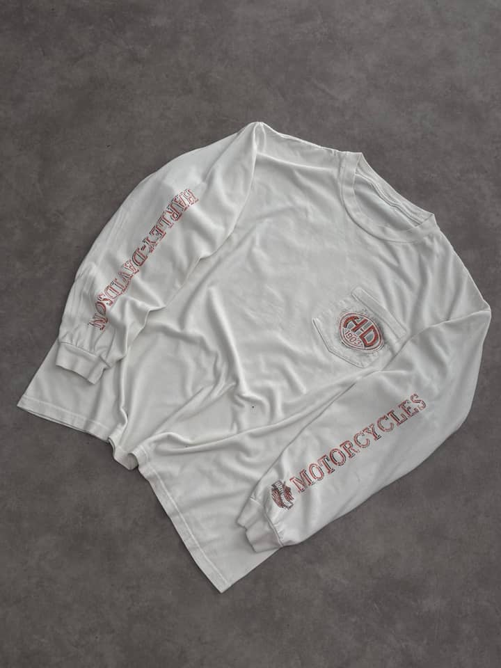Harley Davidson Vintage Harley Davidson Longsleeve T-Shirt - view 3 - Fabricsonder