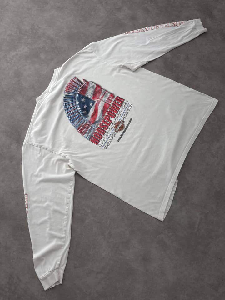 Harley Davidson Vintage Harley Davidson Longsleeve T-Shirt - view 5 - Fabricsonder