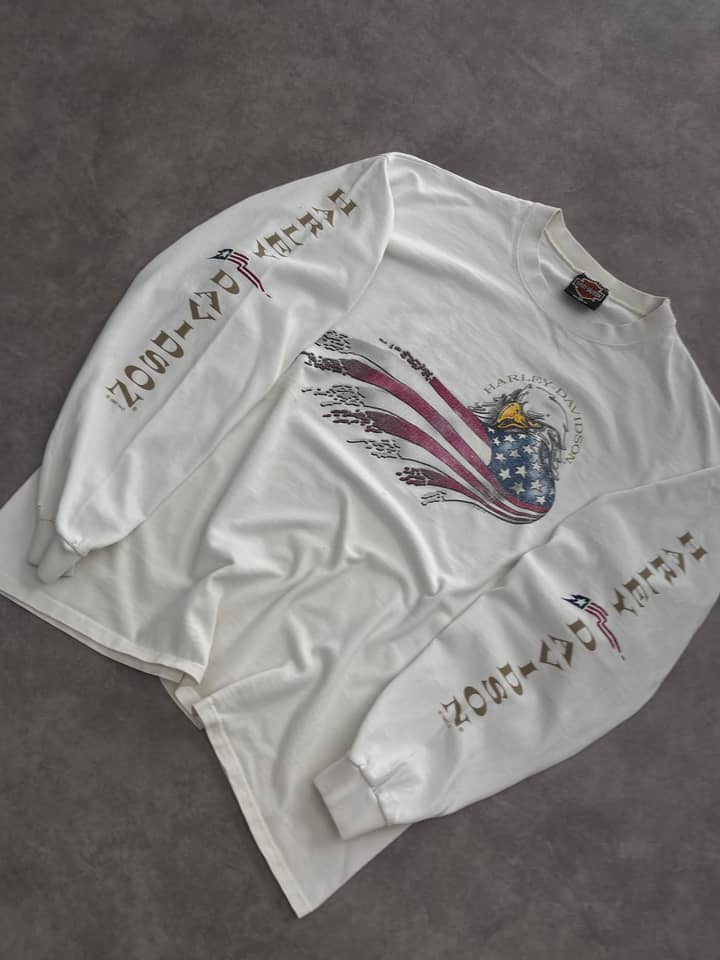 Harley Davidson Vintage Harley Davidson Longsleeve T-shirt - view 3 - Fabricsonder