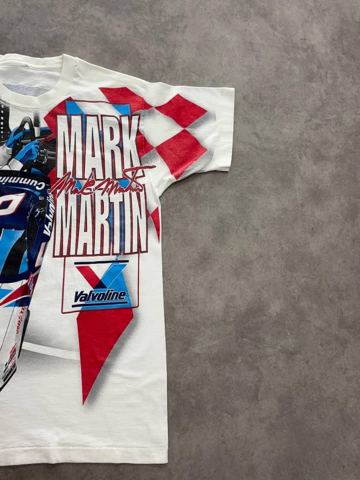 Chase Authentics Vintage Nascar T Shirt Full Print 90s Single Stitch Made In USA - view 2 - Fabricsonder