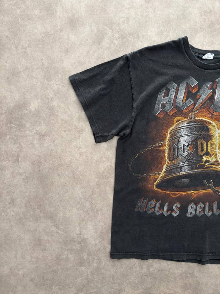 ACDC Vintage ACDC T Shirt Sunfaded Black Made In Mexico - view 2 - Fabricsonder